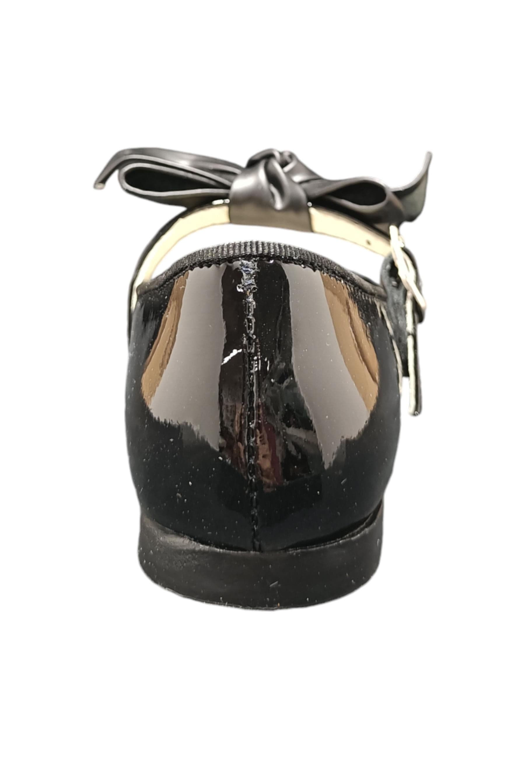 Ballerina bambino Panyno B2601 nero vernice fibbia fiocco estraibile elegance in Ballerine Scarpetteria Gica - Trani, commercioVirtuoso.it