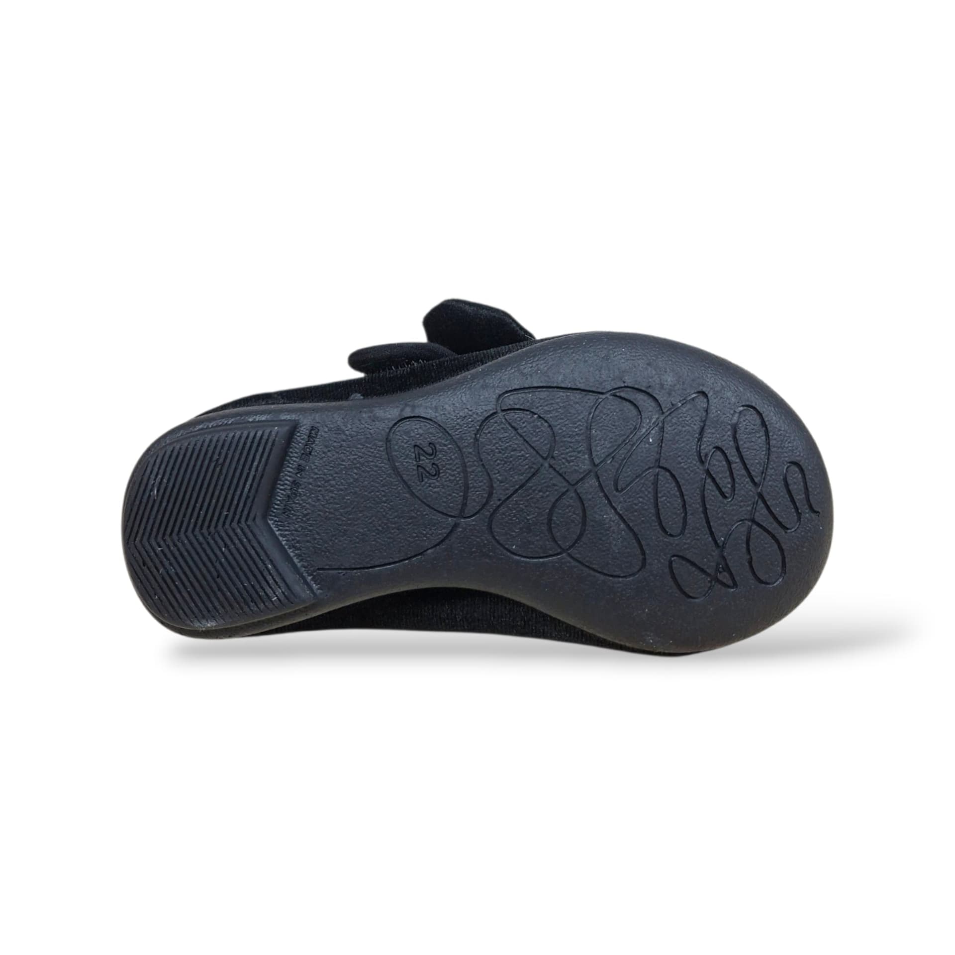 VUL-LADI Candy Ballerine Bambine Ragazze Nero | Taglia 22-37 | Velluto Fiocco Velcro | Scarpetteria Gica - 5