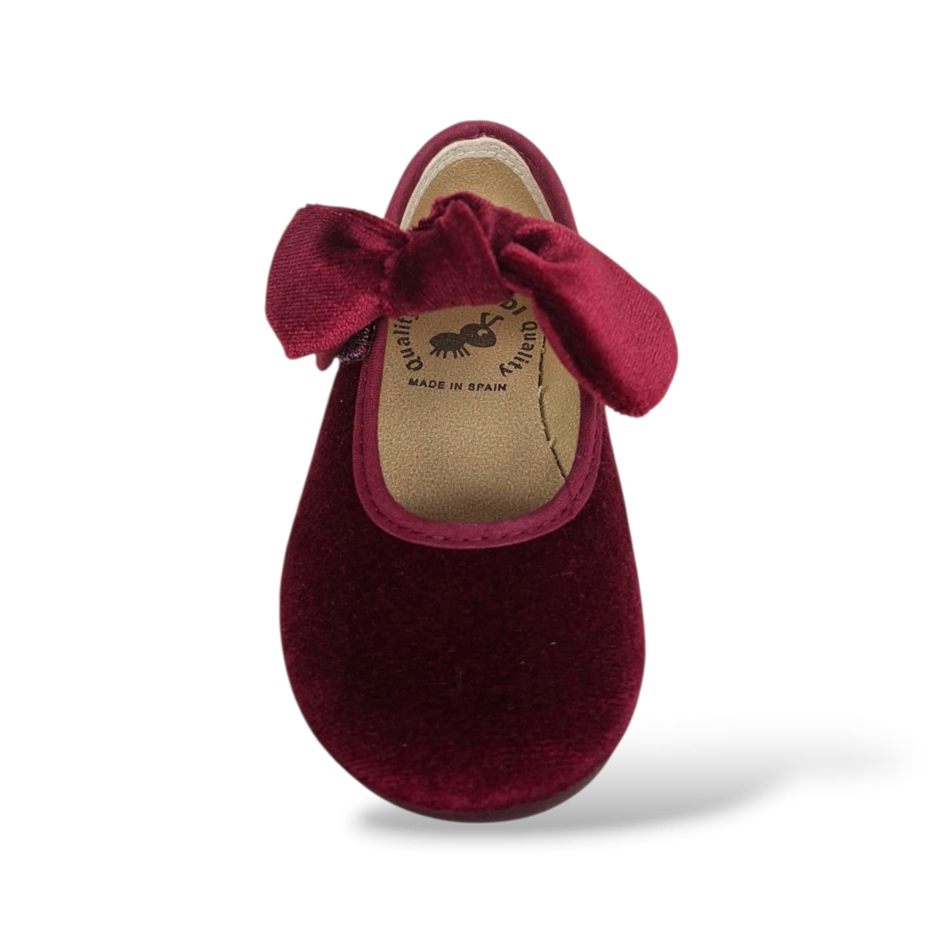 Ballerina bambina Vul-Ladi Candy bordeaux velluto velcro elegance style in Ballerine Scarpetteria Gica - Trani, commercioVirtuoso.it