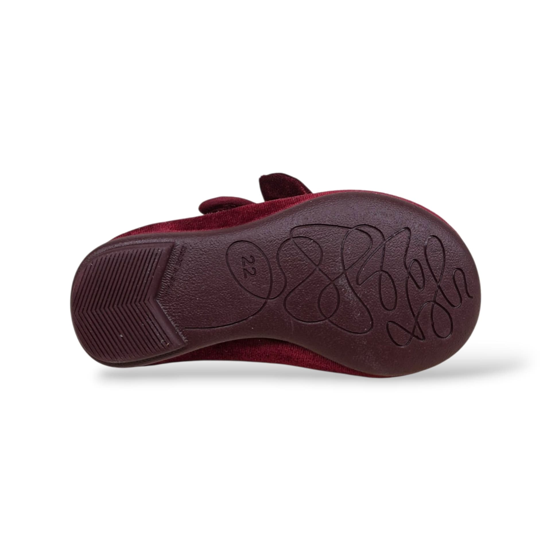 Ballerina bambina Vul-Ladi Candy bordeaux velluto velcro elegance style in Ballerine Scarpetteria Gica - Trani, commercioVirtuoso.it