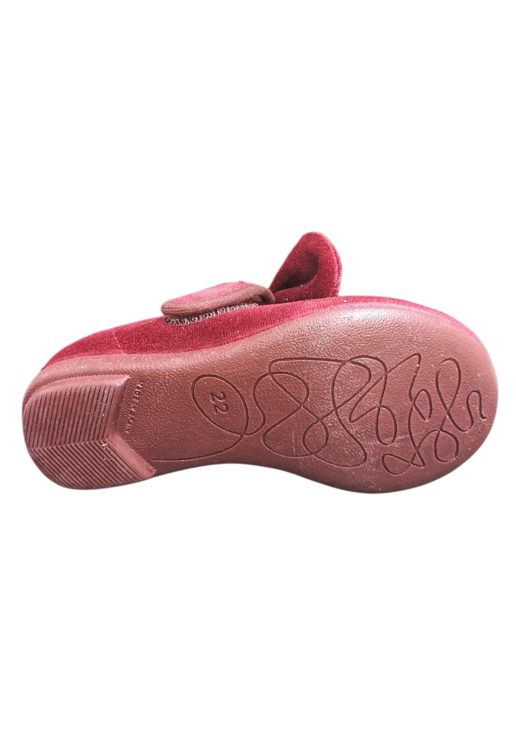 Ballerina bambina Vul-Ladi Candy bordeaux velluto velcro elegance style in Ballerine Scarpetteria Gica - Trani, commercioVirtuoso.it
