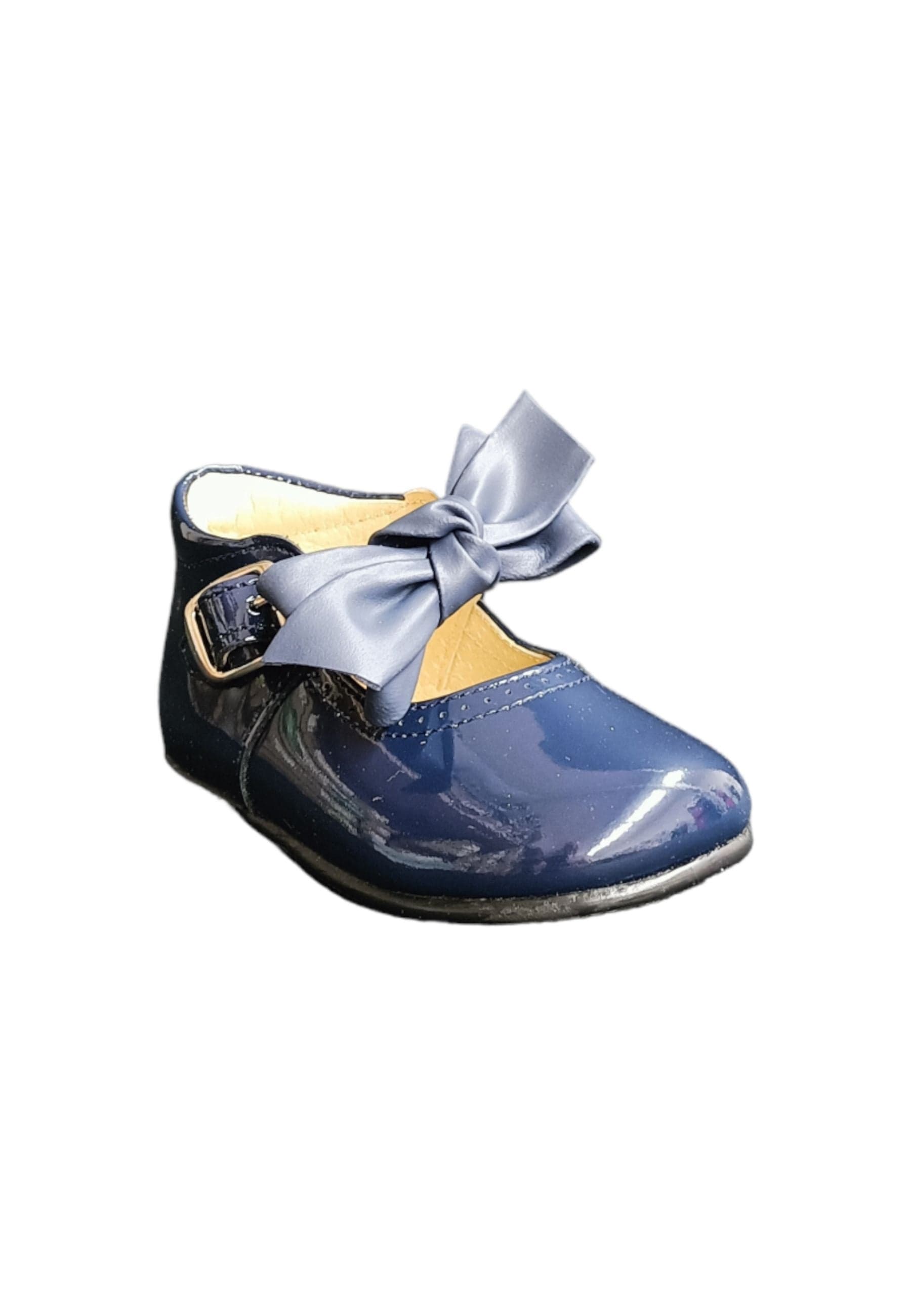 Ballerina primi passi Panyno B1528 blu vernice fibbia fiocco estraibile in Ballerine Scarpetteria Gica - Trani, commercioVirtuoso.it