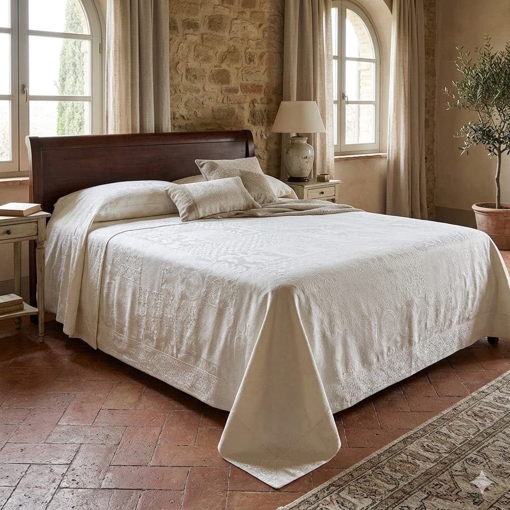 Copriletto Matrimoniale Alexander Tuscany Home Patchwork – Jacquard 260x260 cm - 9
