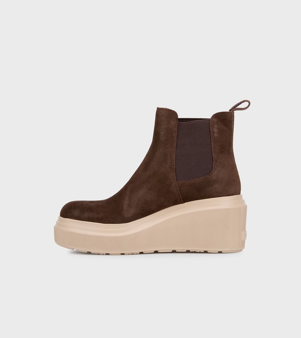 Janet & Janet tronchetti donna in camoscio dark brown J 464 - 4