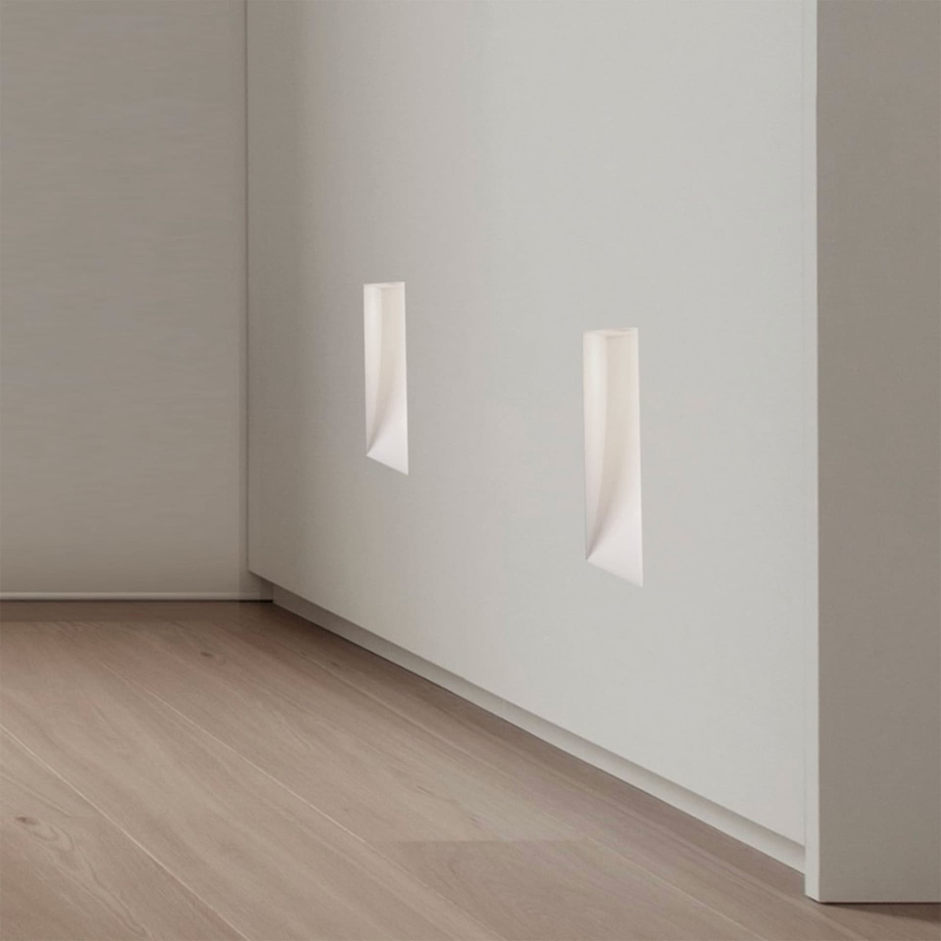*STOCK* Portafaretto In Gesso Ceramico LED ad incasso Segnapasso 245x110mm 1X1W CREE XP-E IP20 3.2V - Eternal Parquet