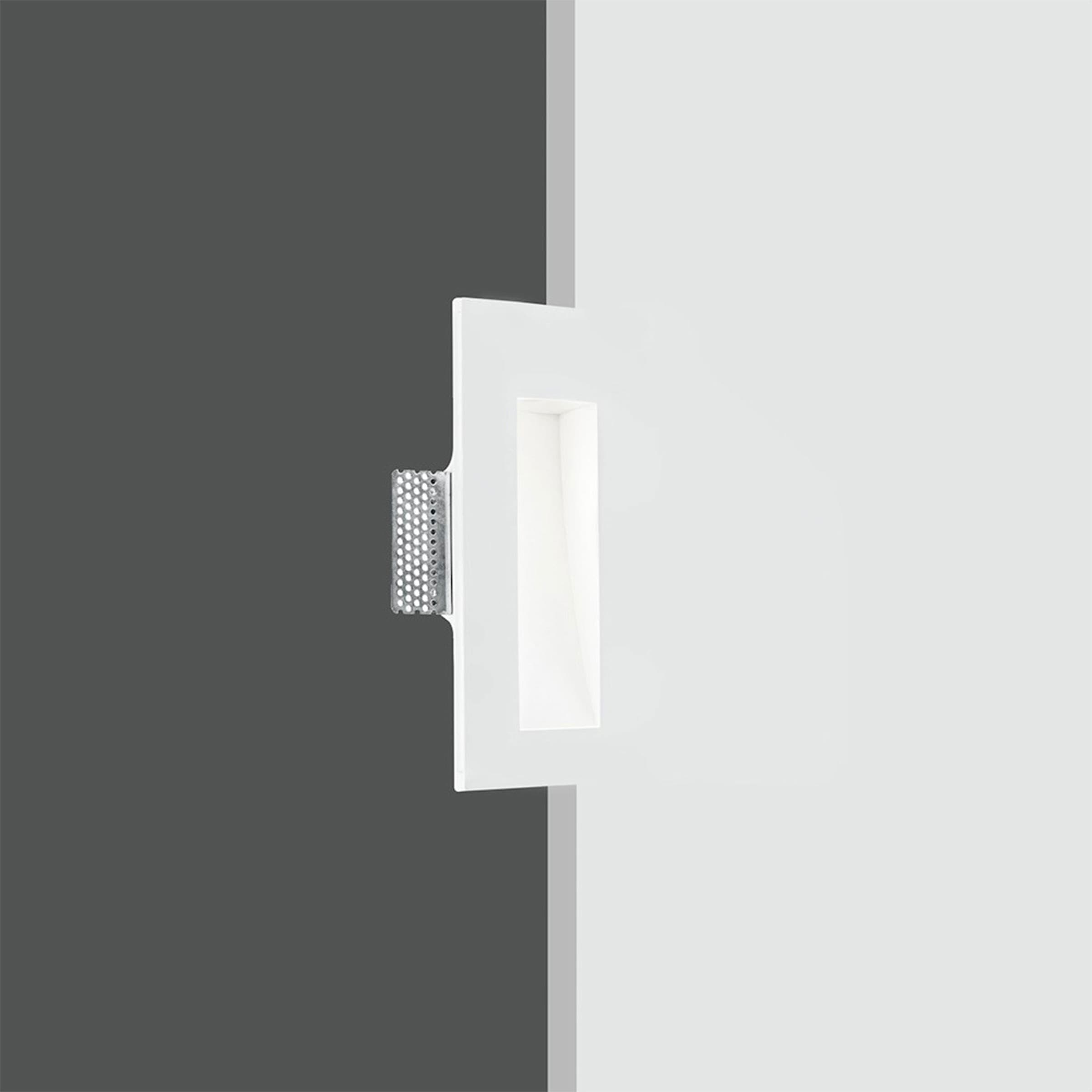 *STOCK* Portafaretto In Gesso Ceramico LED ad incasso Segnapasso 245x110mm 1X1W CREE XP-E IP20 3.2V - Eternal Parquet
