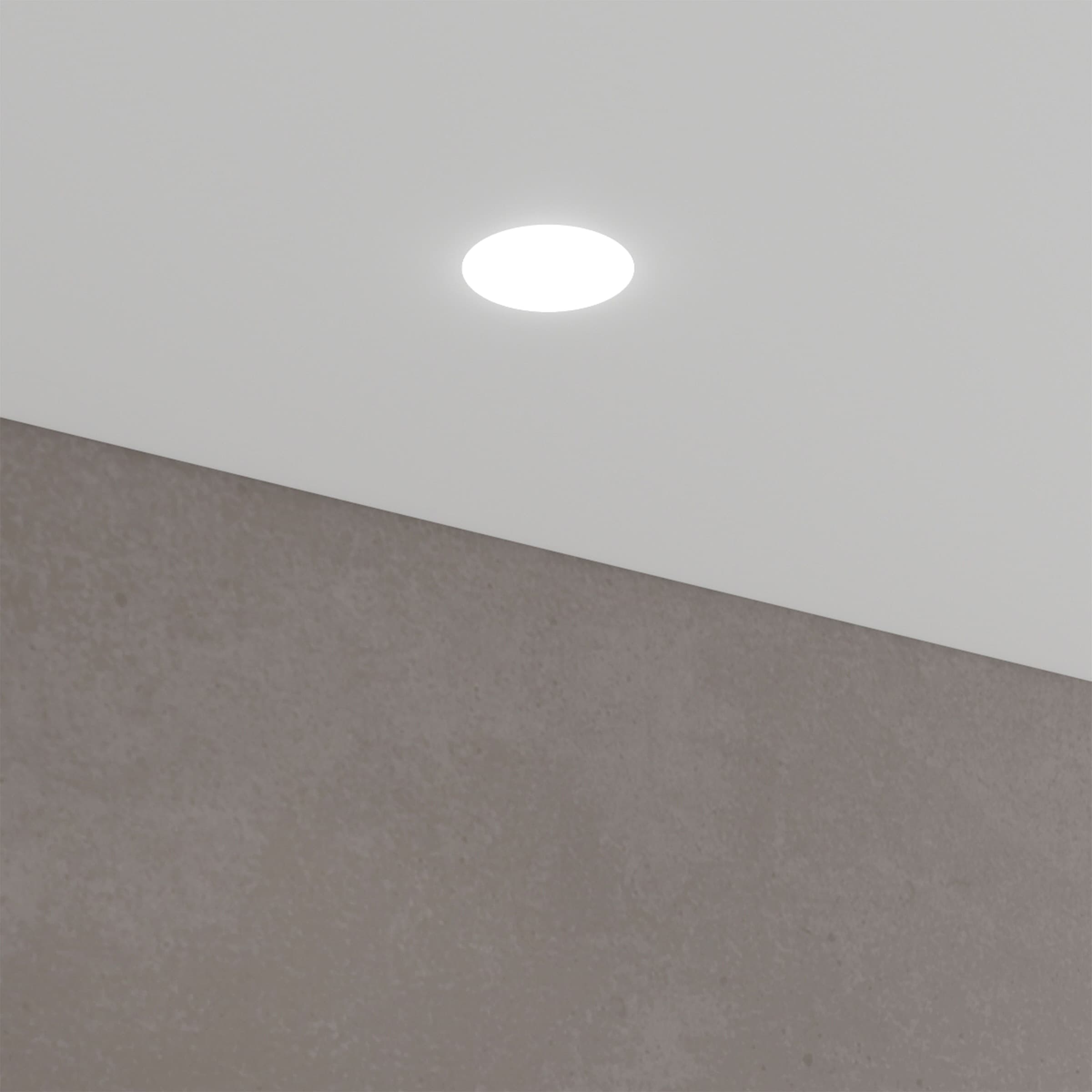 *STOCK* n.10 Portafaretto In Gesso Ceramico ad incasso Diametro 170 con Vetro 40W GU10 IP20 - 9