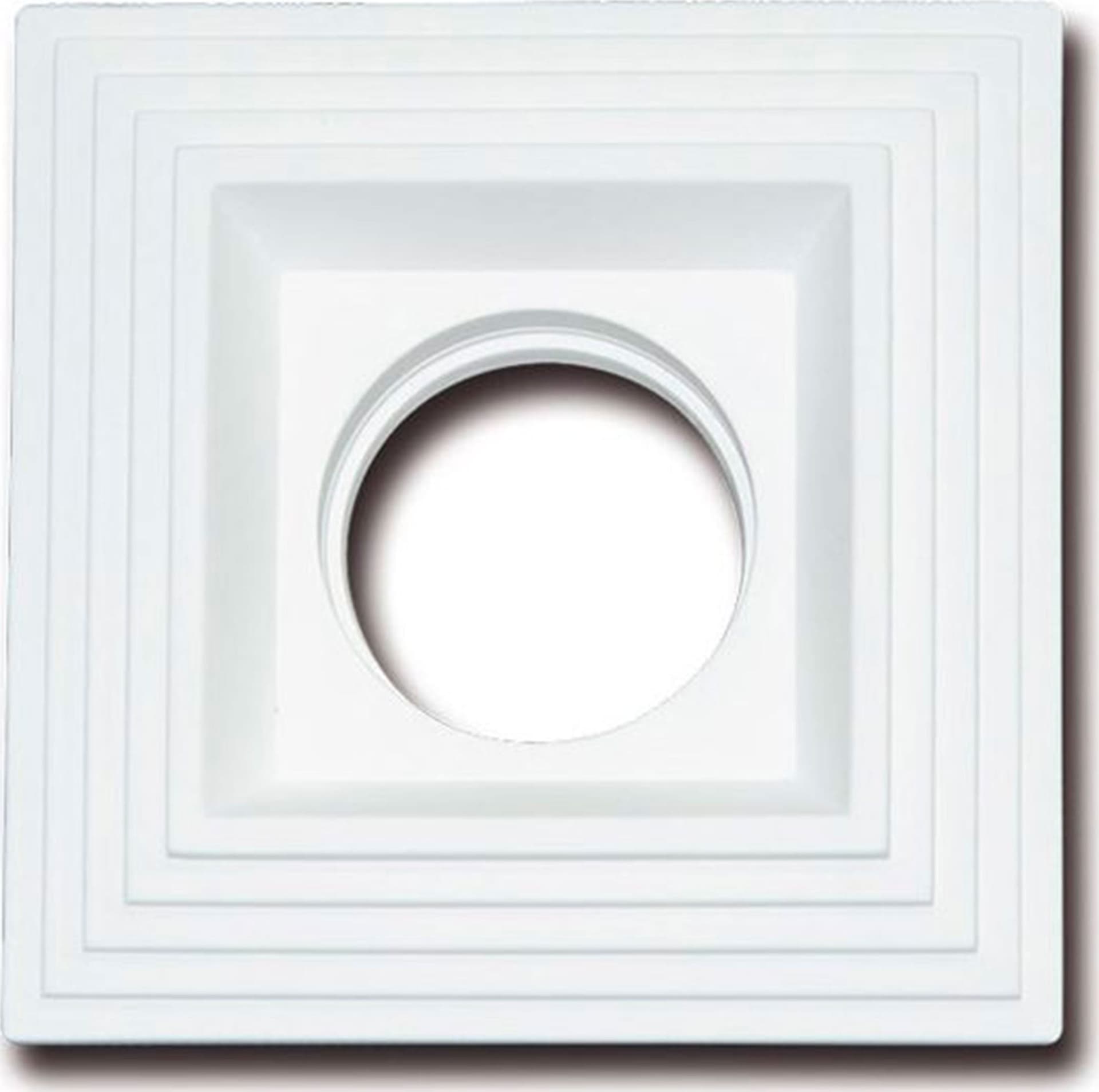 *STOCK* Portafaretto In Gesso Ceramico spirale  120x120mm  35W GU10 IP20 - 4