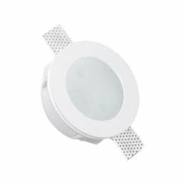 *STOCK* n.10 Portafaretto In Gesso Ceramico ad incasso Diametro 170 con Vetro 40W GU10 IP20 - Eternal Parquet