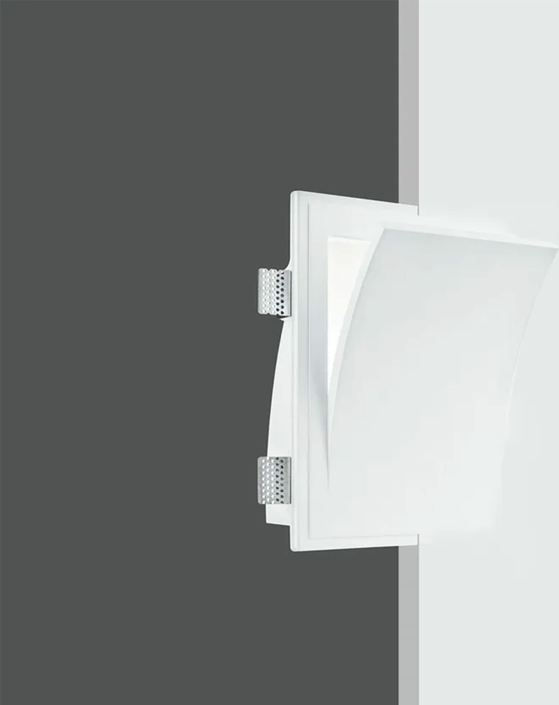 *STOCK* Portafaretto In Gesso Ceramico ad incasso 250x310x95mm 40W GU10 IP20 - Eternal Parquet