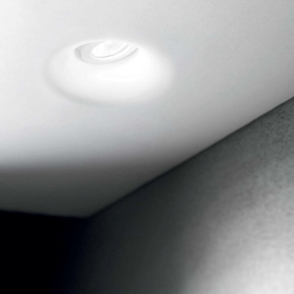 *STOCK* Portafaretto In Gesso Ceramico ad incasso Orientabile 205x205mm 40W GU10 IP20 - 4