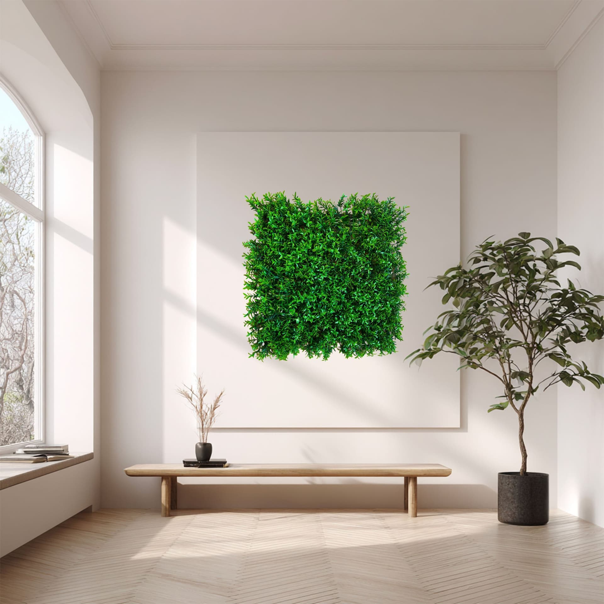 Pannelli Verde Verticale 50×50 cm Ultra-realistici e folti, per interno/esterno BOXUS - Eternal Parquet - Eternal Parquet