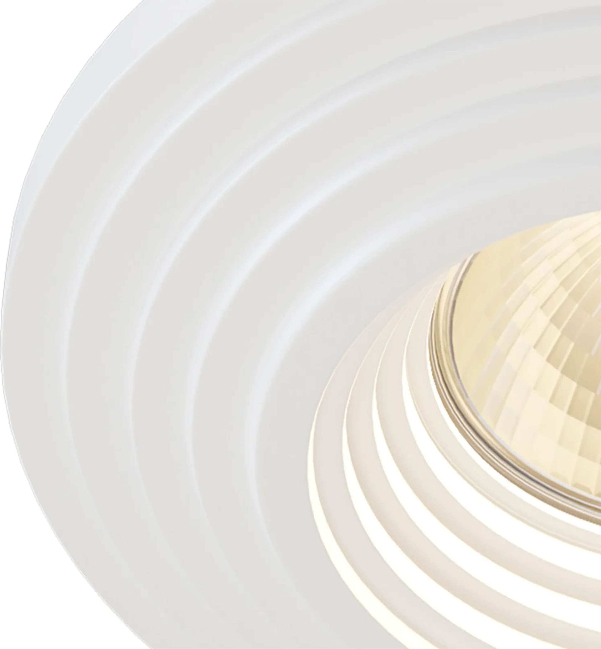 *STOCK* n.10 Portafaretti In Gesso Ceramico spirale ad incasso Diametro 120  35W GU10 IP20 - Eternal Parquet
