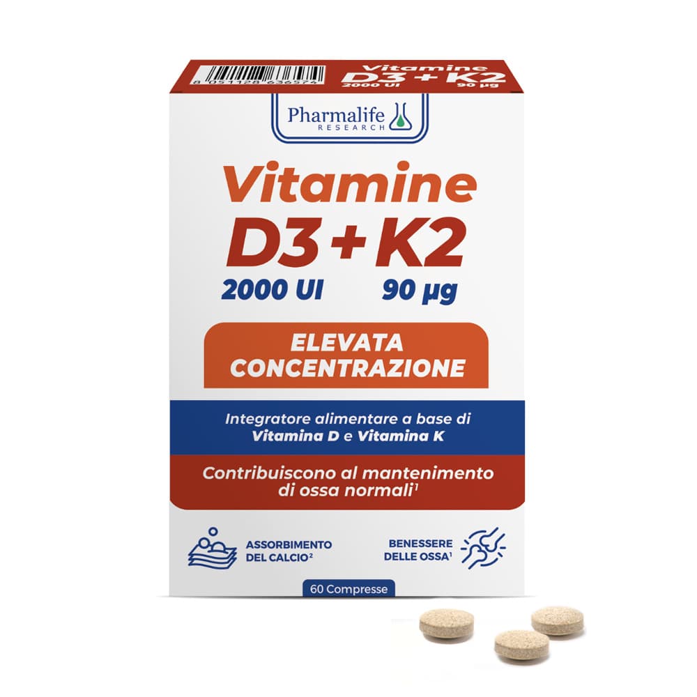 Vitamine D3 + K2 60 compresse - 2