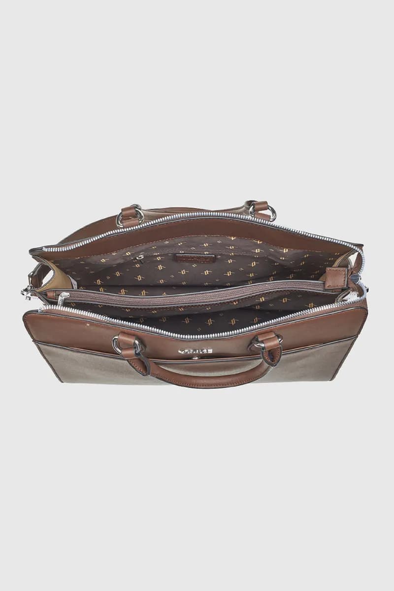VERDE FASHION | Borsa tote in ecopelle goffrata in Borse a spalla You Store - Messina, commercioVirtuoso.it
