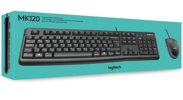 KIT TASTIERA E MOUSE LOGITECH MK120 USB - 5
