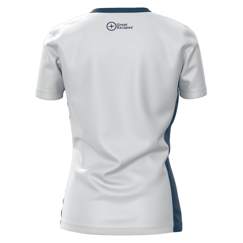 Great Escapes Tremiti evo lady t-shirt B oyster/gibraltar sea - 2