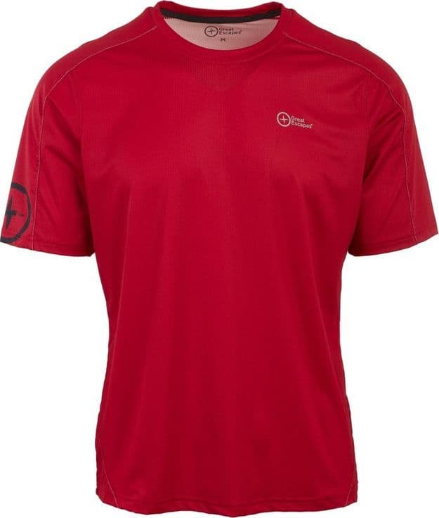 Great Escapes Rider man t-shirt T red - 2