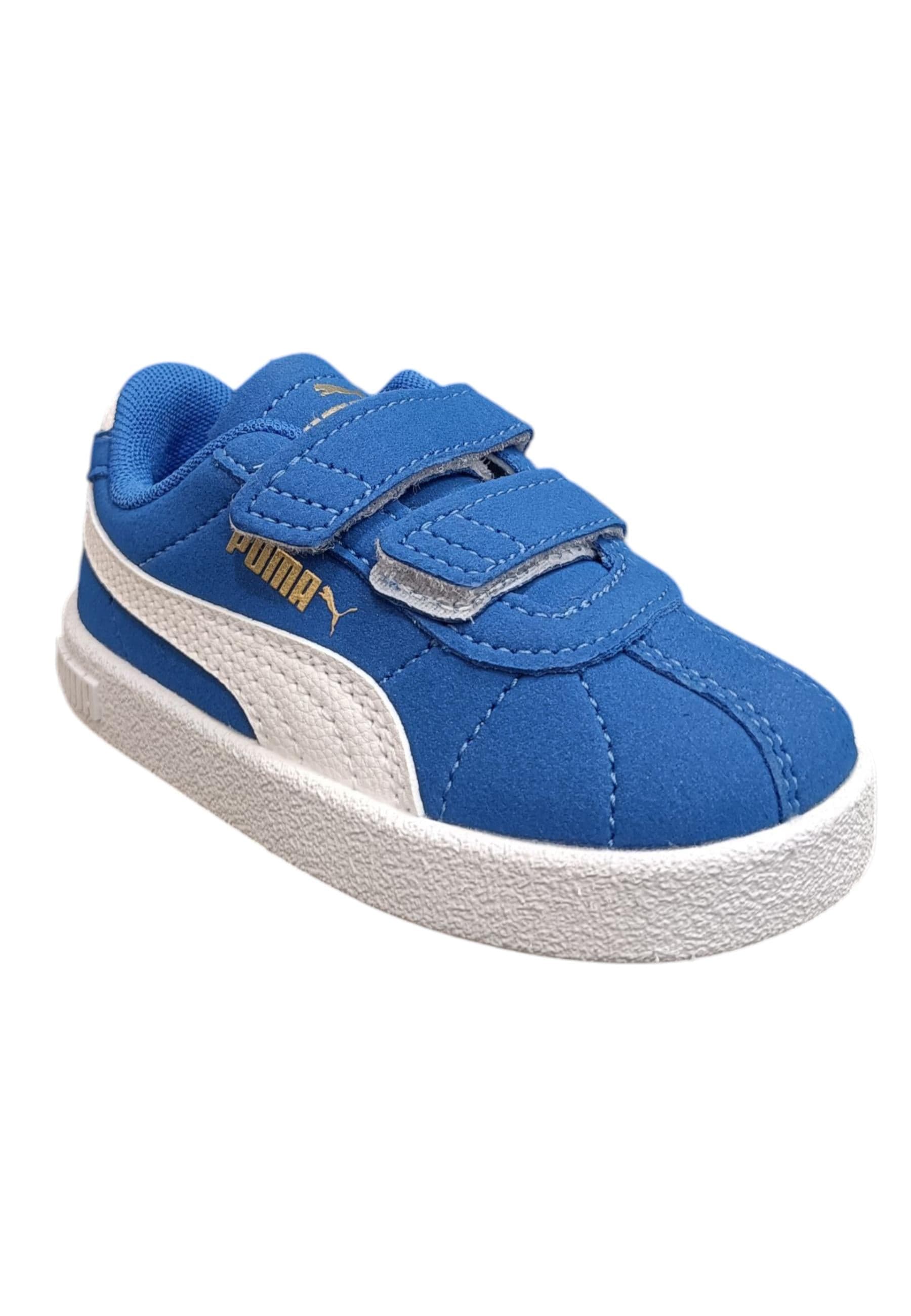 Scarpe sneakers Bambini e ragazzi PUMA CLUB azzurro-bianco velcro in Ballerine Scarpetteria Gica - Trani, commercioVirtuoso.it