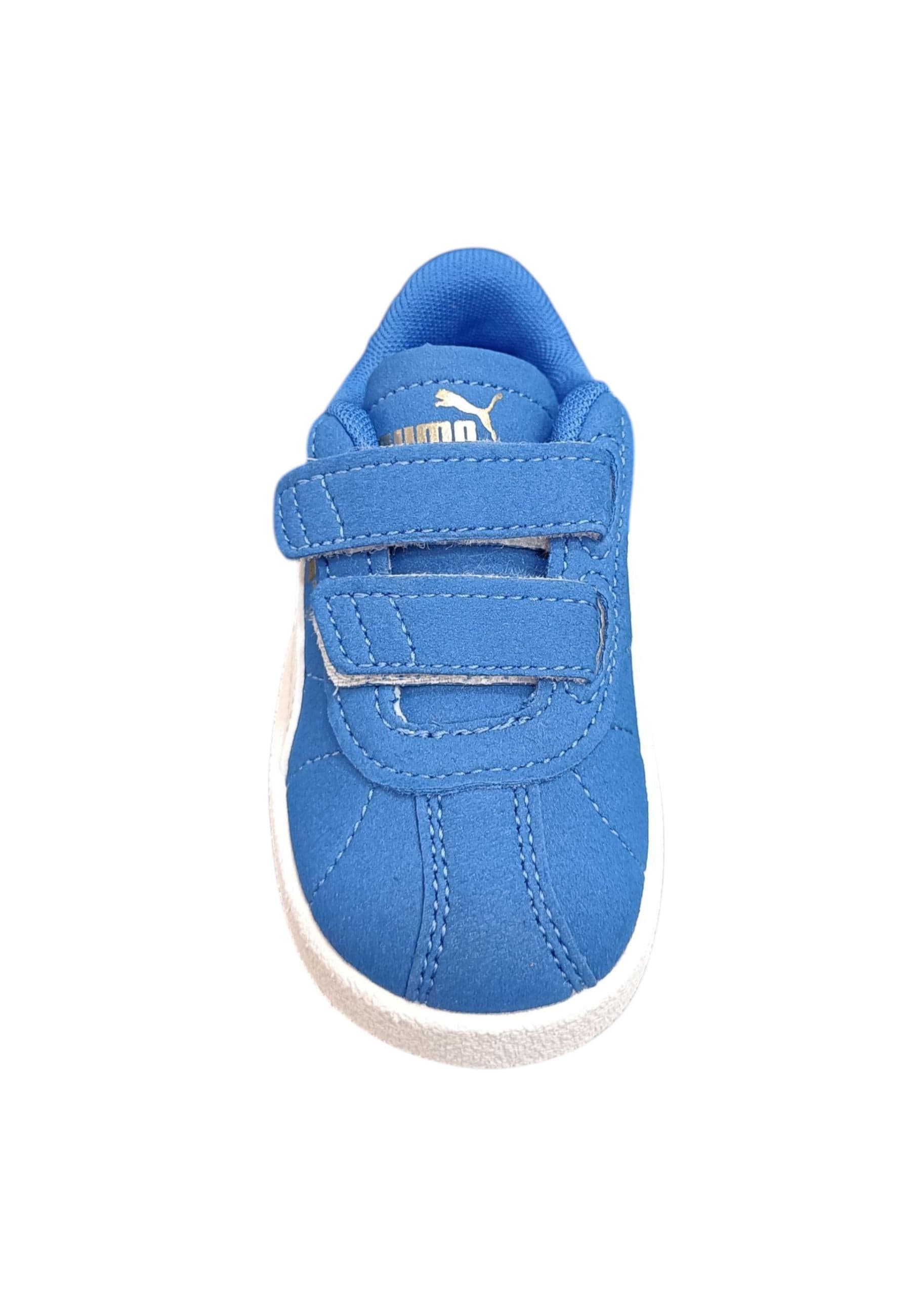 Scarpe sneakers Bambini e ragazzi PUMA CLUB azzurro-bianco velcro in Ballerine Scarpetteria Gica - Trani, commercioVirtuoso.it