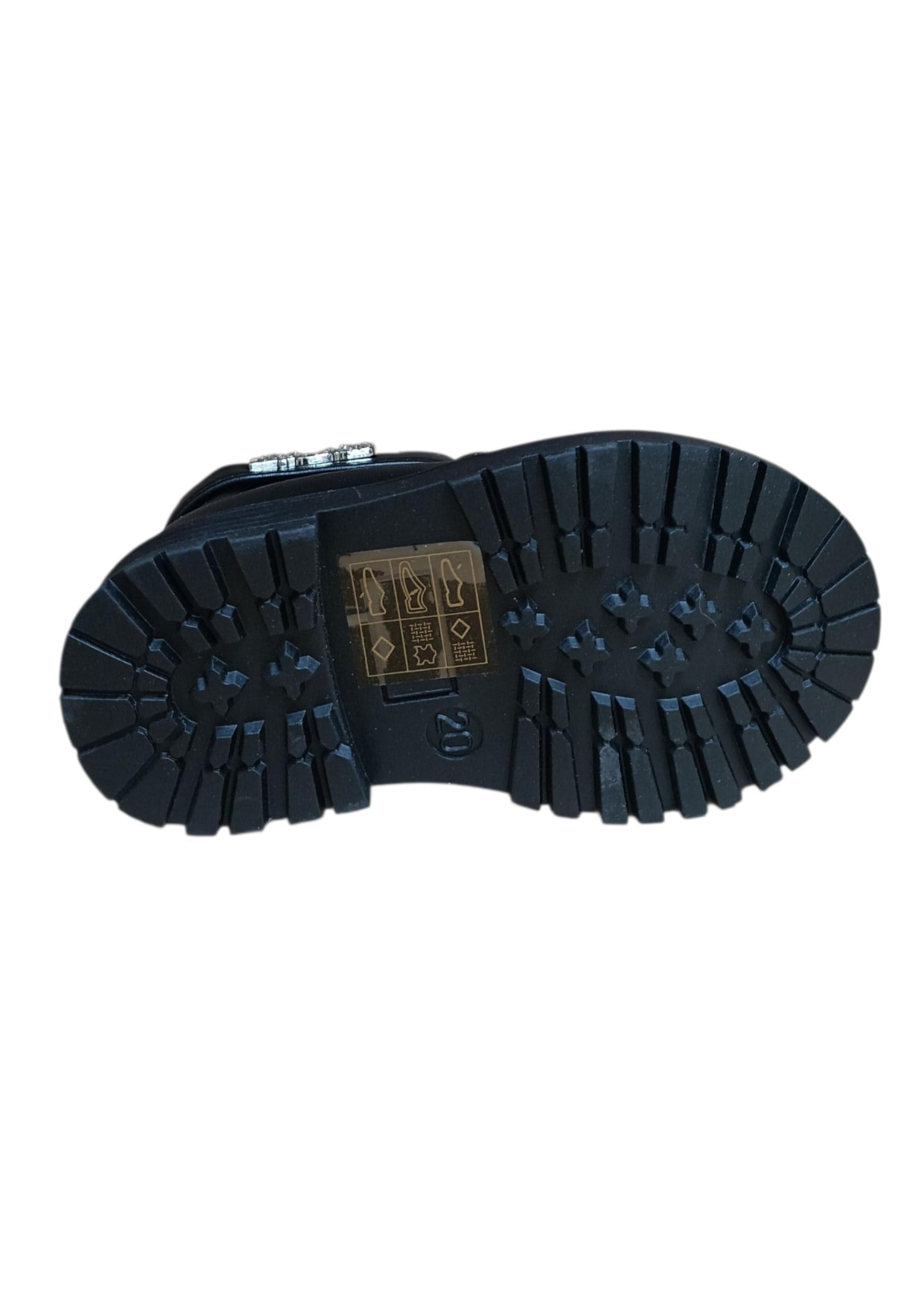Stivaletti bambino 4US Paciotti Martin nero pelle - Stile elegante con zip laterale - 5