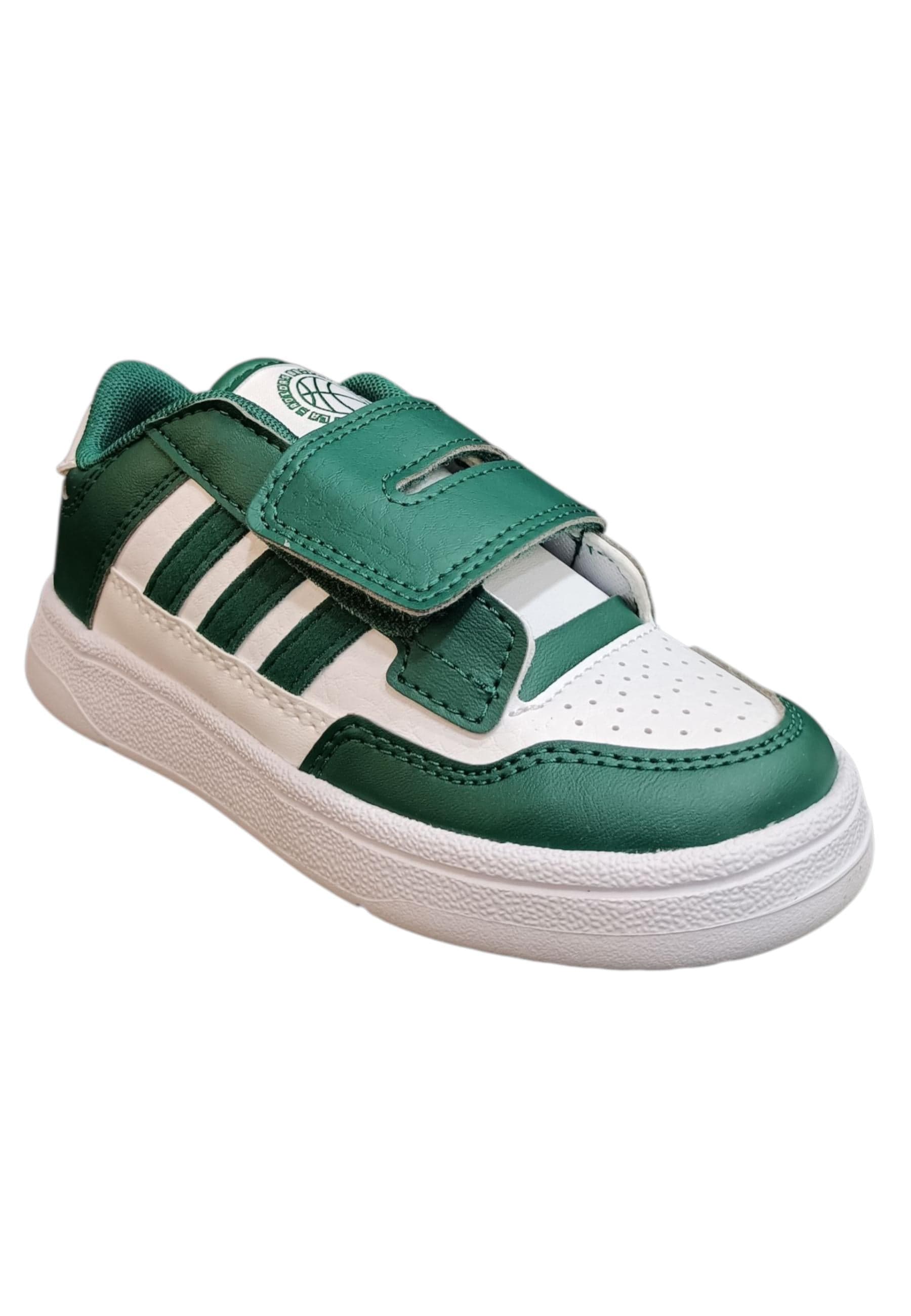 sarpe sneakers Bambini e ragazzi adidas rapid court bianco-verde velcro in Sneaker casual Scarpetteria Gica - Trani, commercioVirtuoso.it