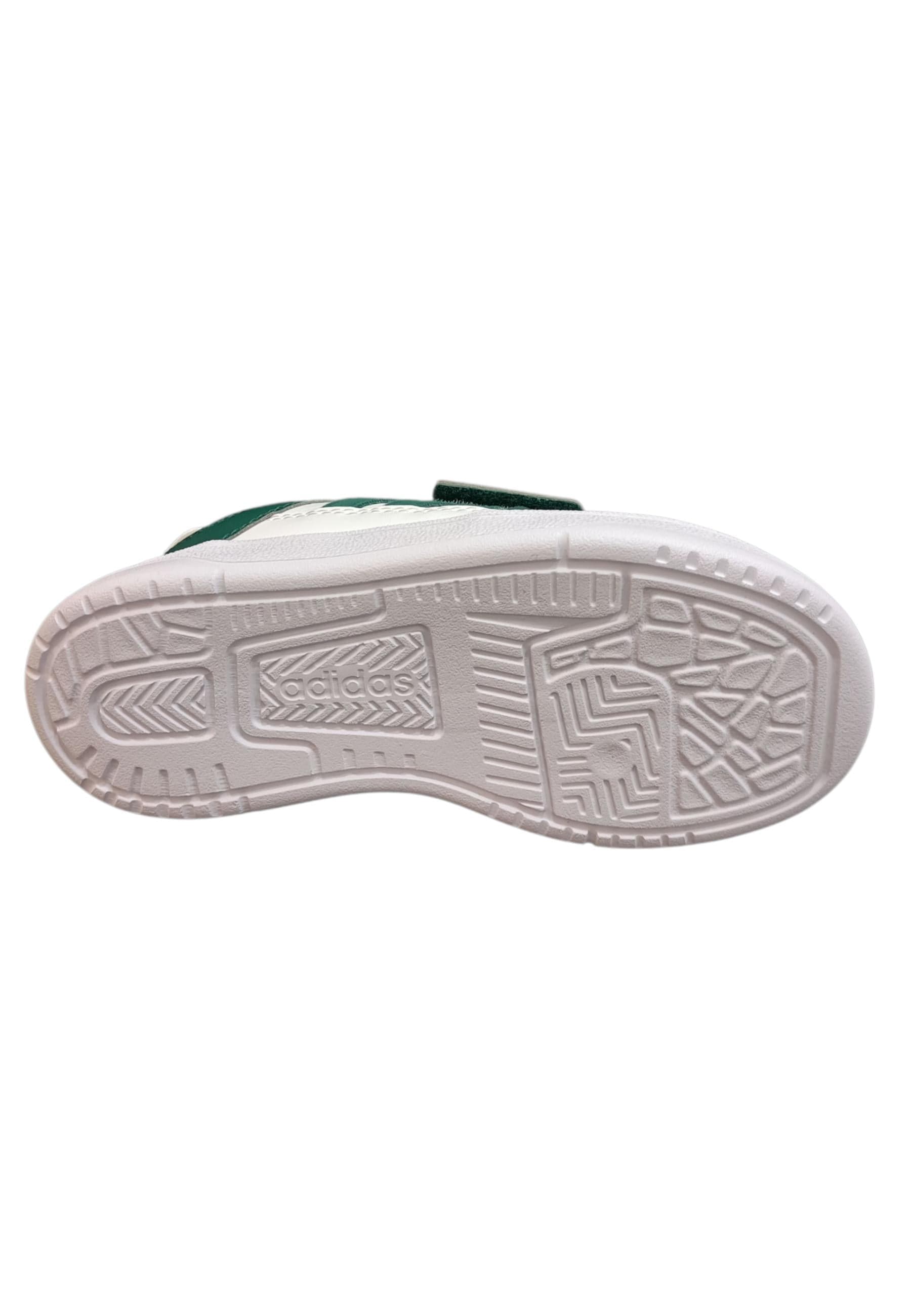 sarpe sneakers Bambini e ragazzi adidas rapid court bianco-verde velcro - 5