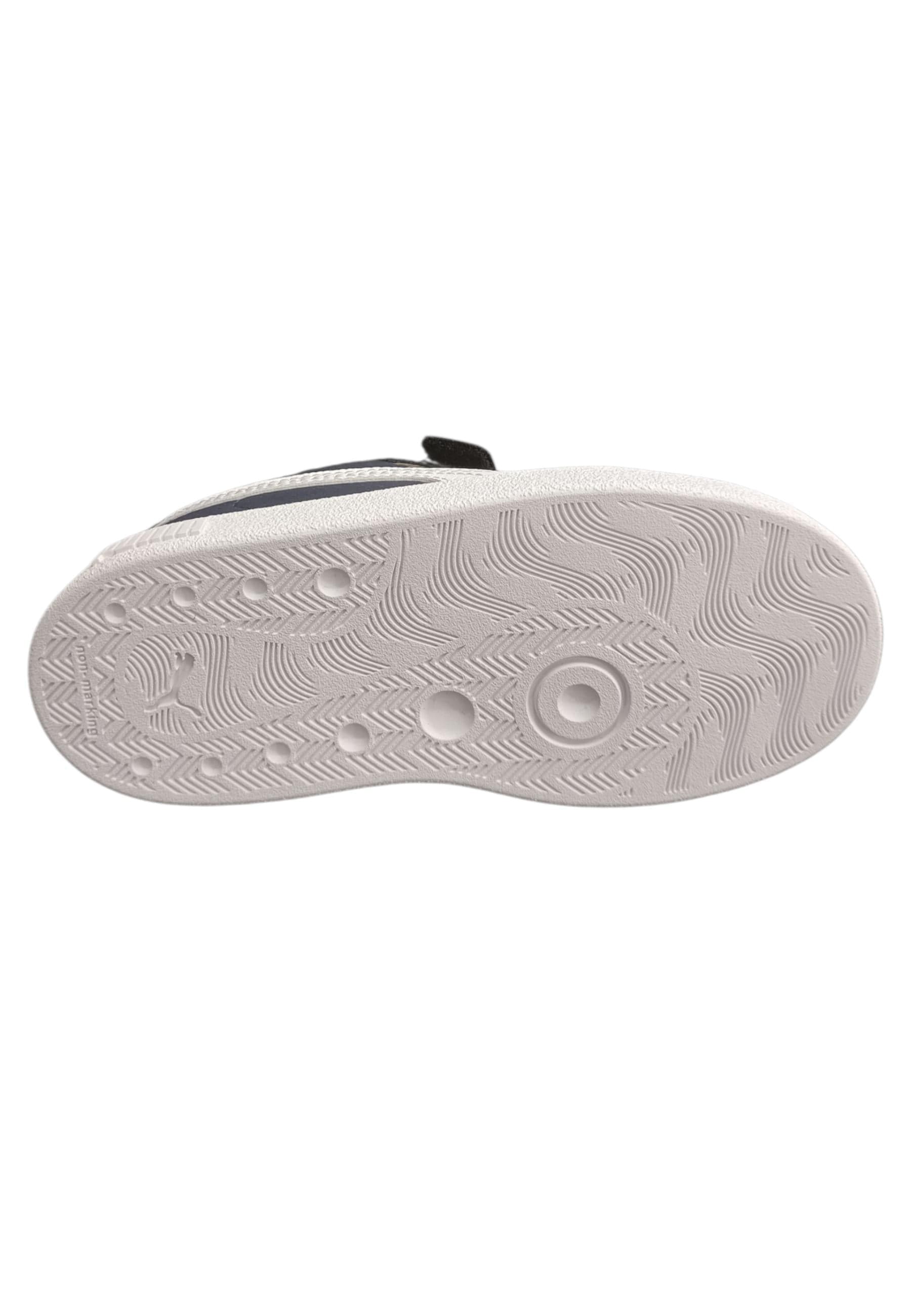 Sneakers Bambini Puma Club Blu Bianco Suede - Scarpe Ginnastica Velcro - 5