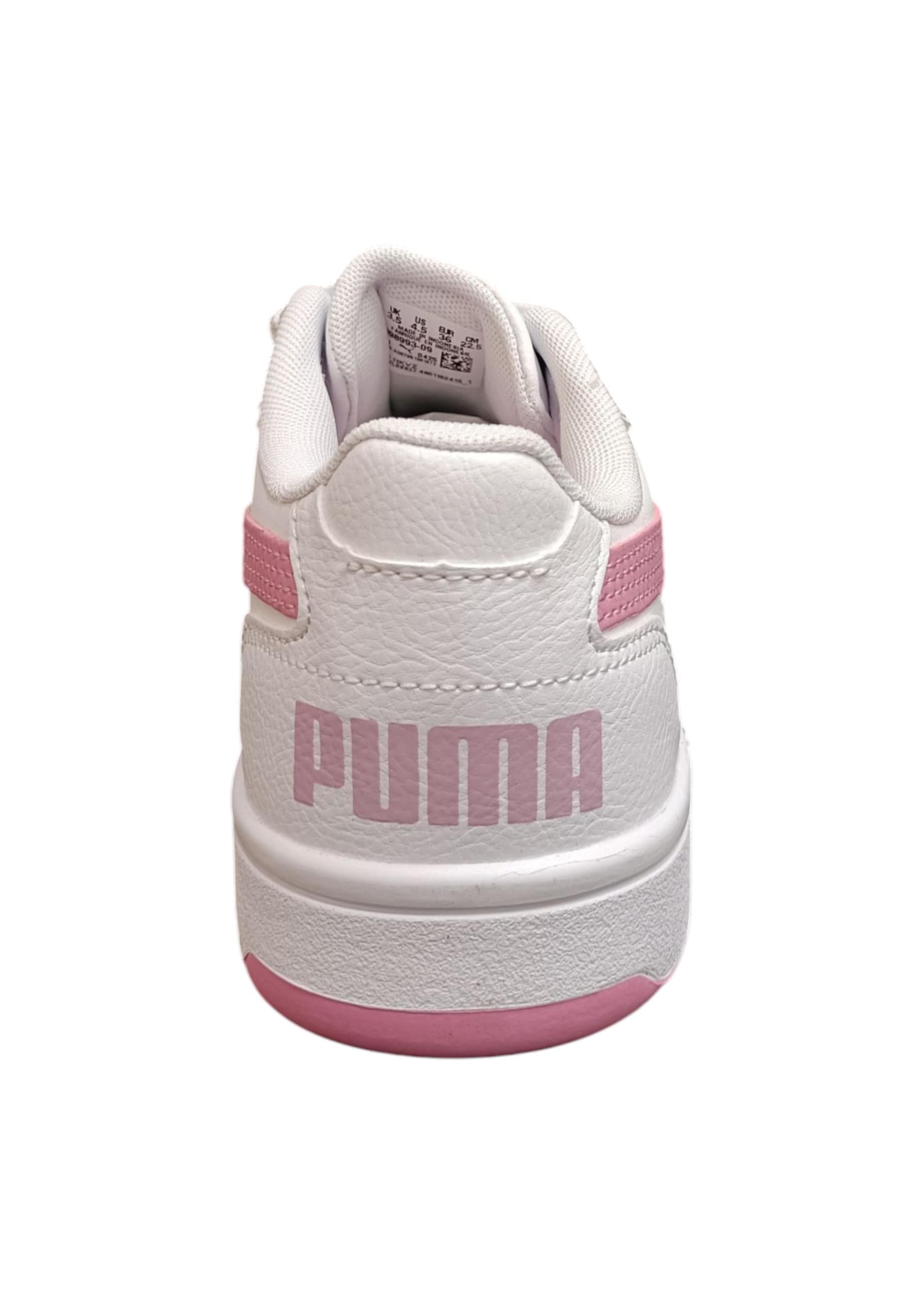 Scarpe sneakers Bambini e ragazzi PUMA REBOUND  bianco-rosa laccio in Ballerine Scarpetteria Gica - Trani, commercioVirtuoso.it