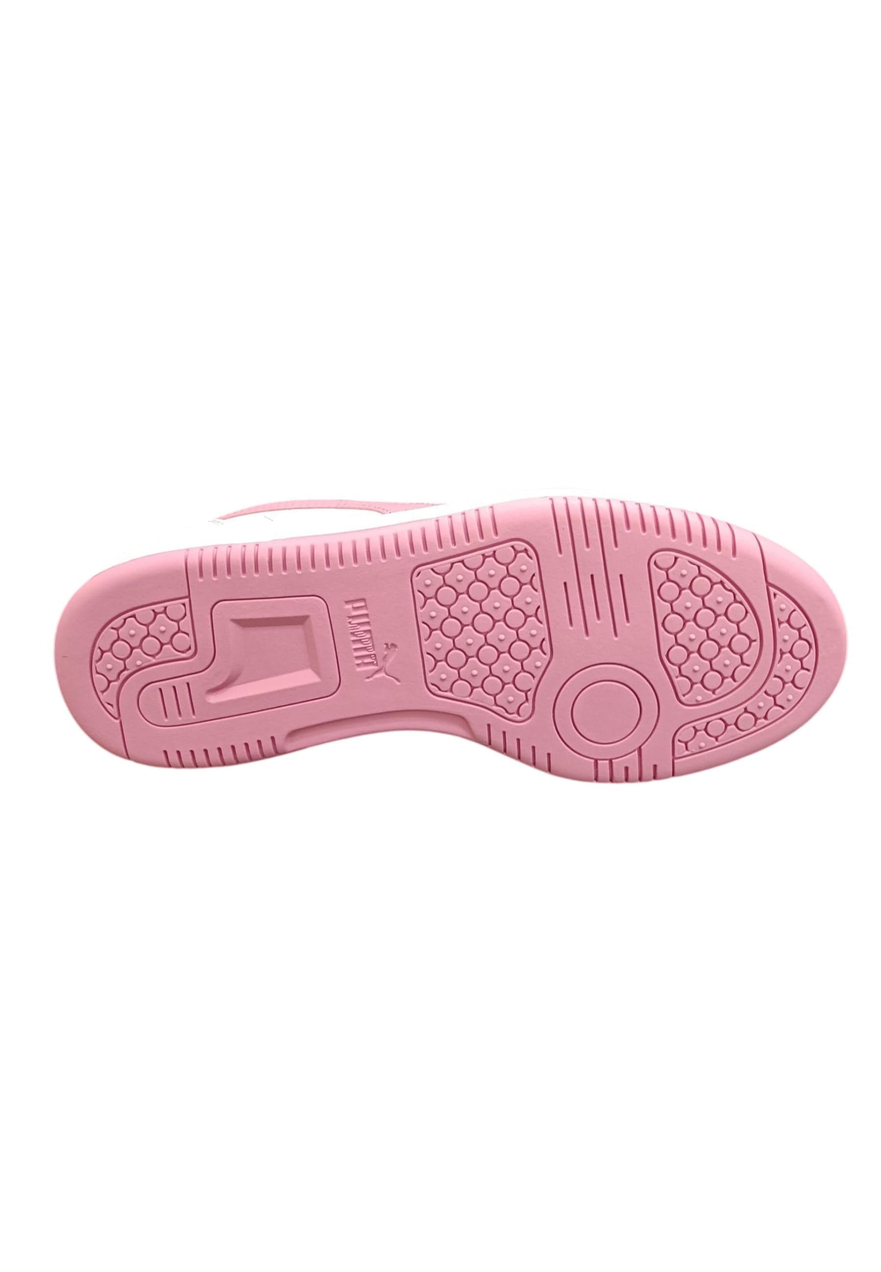 Scarpe sneakers Bambini e ragazzi PUMA REBOUND  bianco-rosa laccio - 10