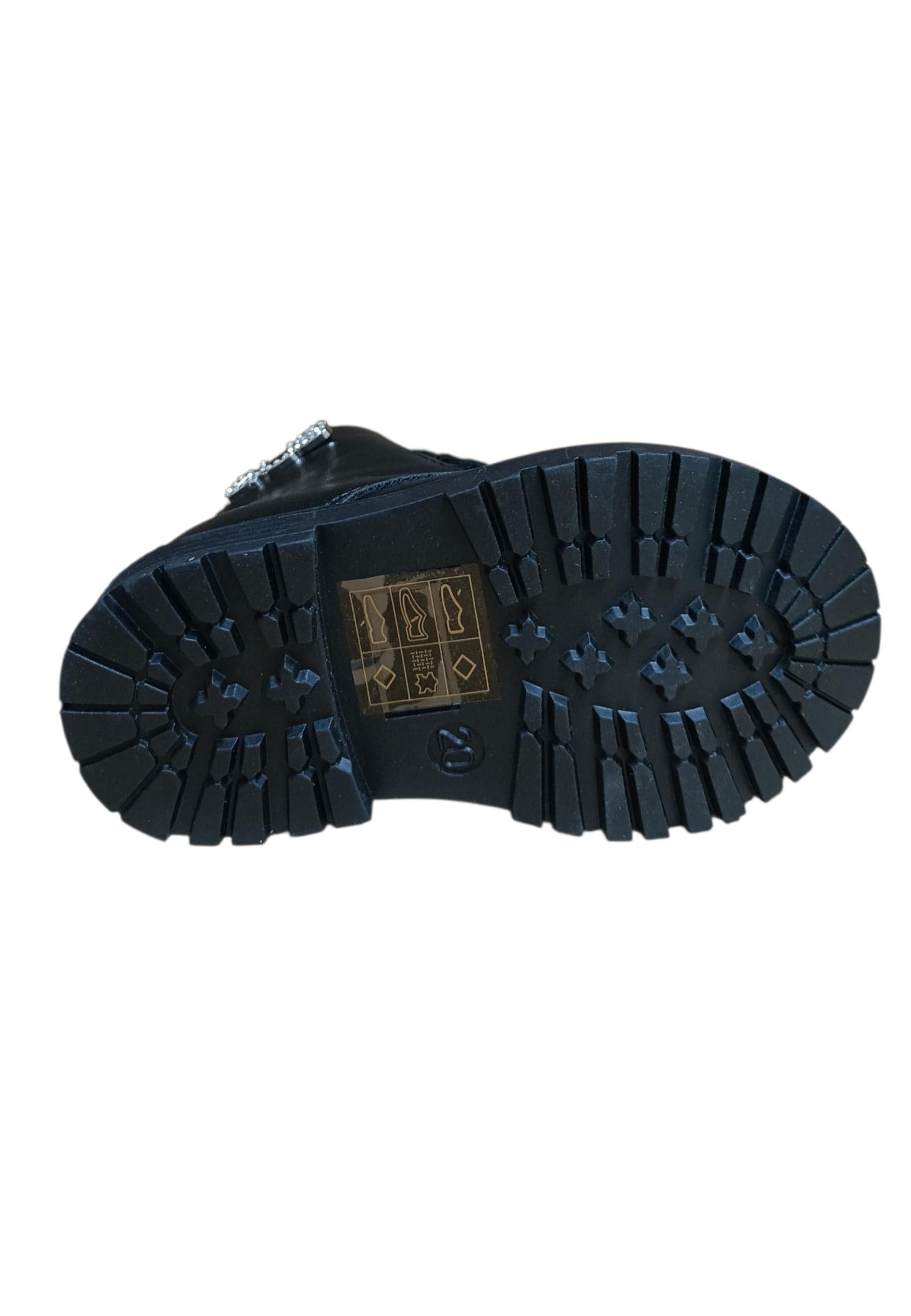 Anfibio bambino 4US Paciotti Martin nero pelle zip laterale urban style in Ballerine Scarpetteria Gica - Trani, commercioVirtuoso.it