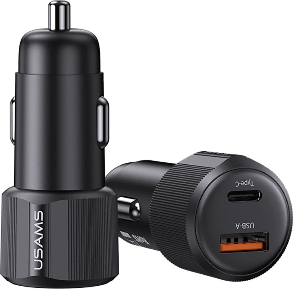 caricabatterie da auto 60w usb+ usbc 12V fast charge - 2