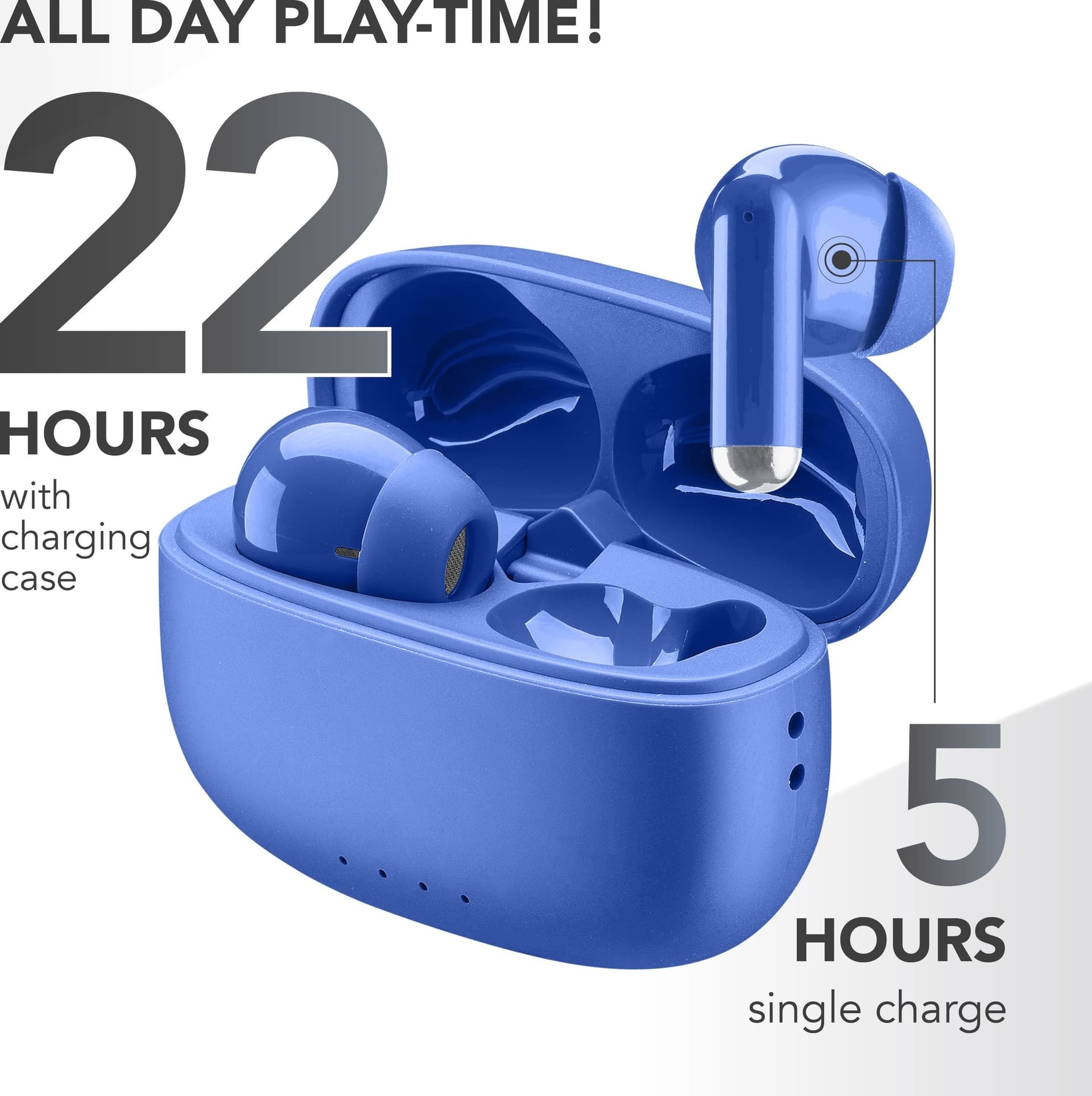 auricolare bt tws in ear blu - 3