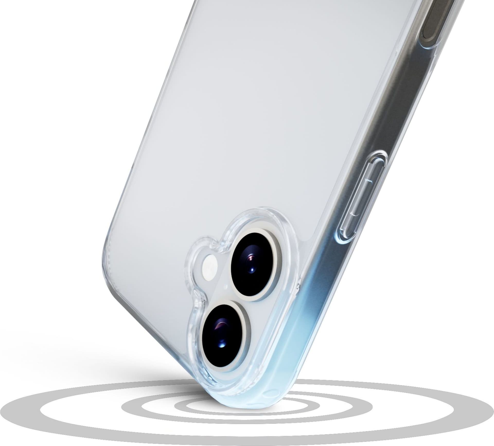 cover iphone 17 trasparenterigida con bordi in gomma per  un’elevata protezione dello smartphone. - 3