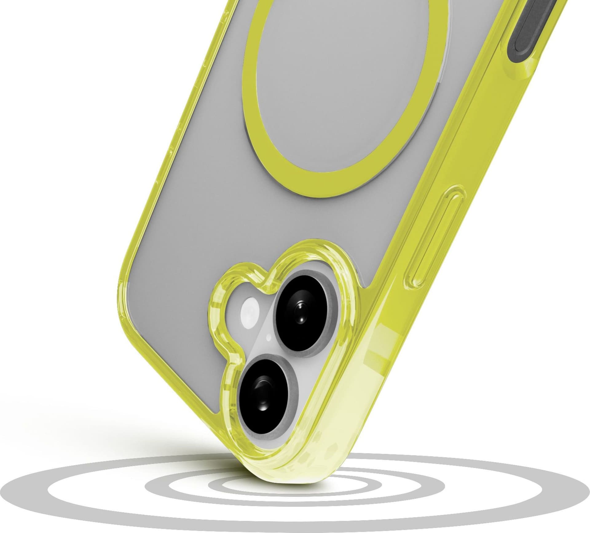 cover iphone 17 lime - trasparente magsafe - 3