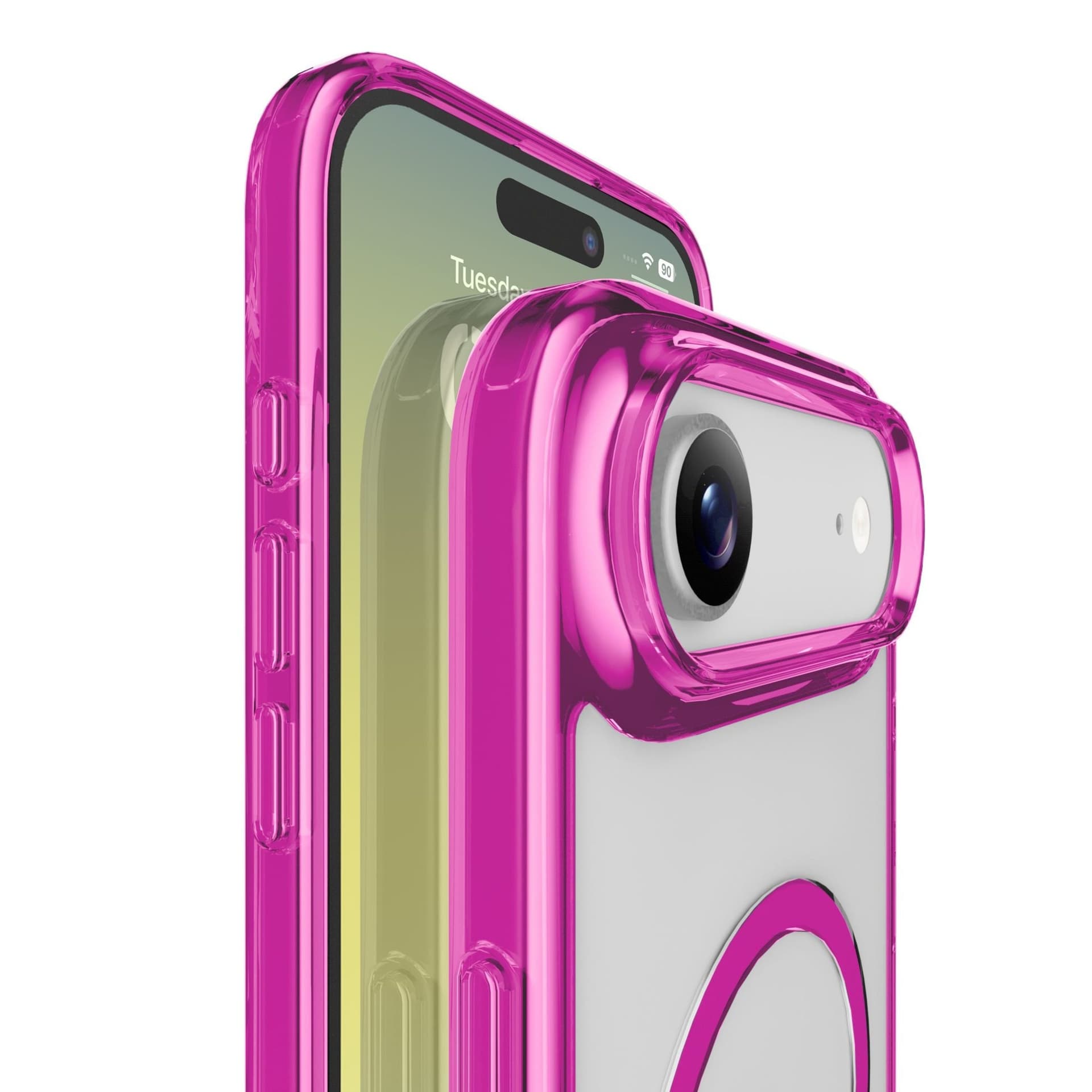 cover iphone 17 AIR rosa -trasparente magsafe - 3