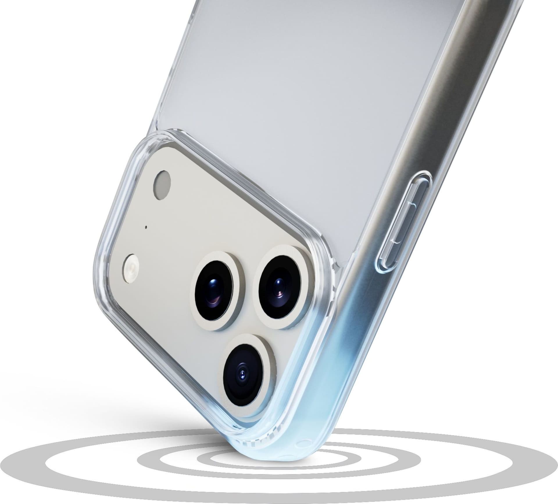 cover iphone 17 PRO trasparenterigida con bordi in gomma per  un’elevata protezione dello smartphone. - 3