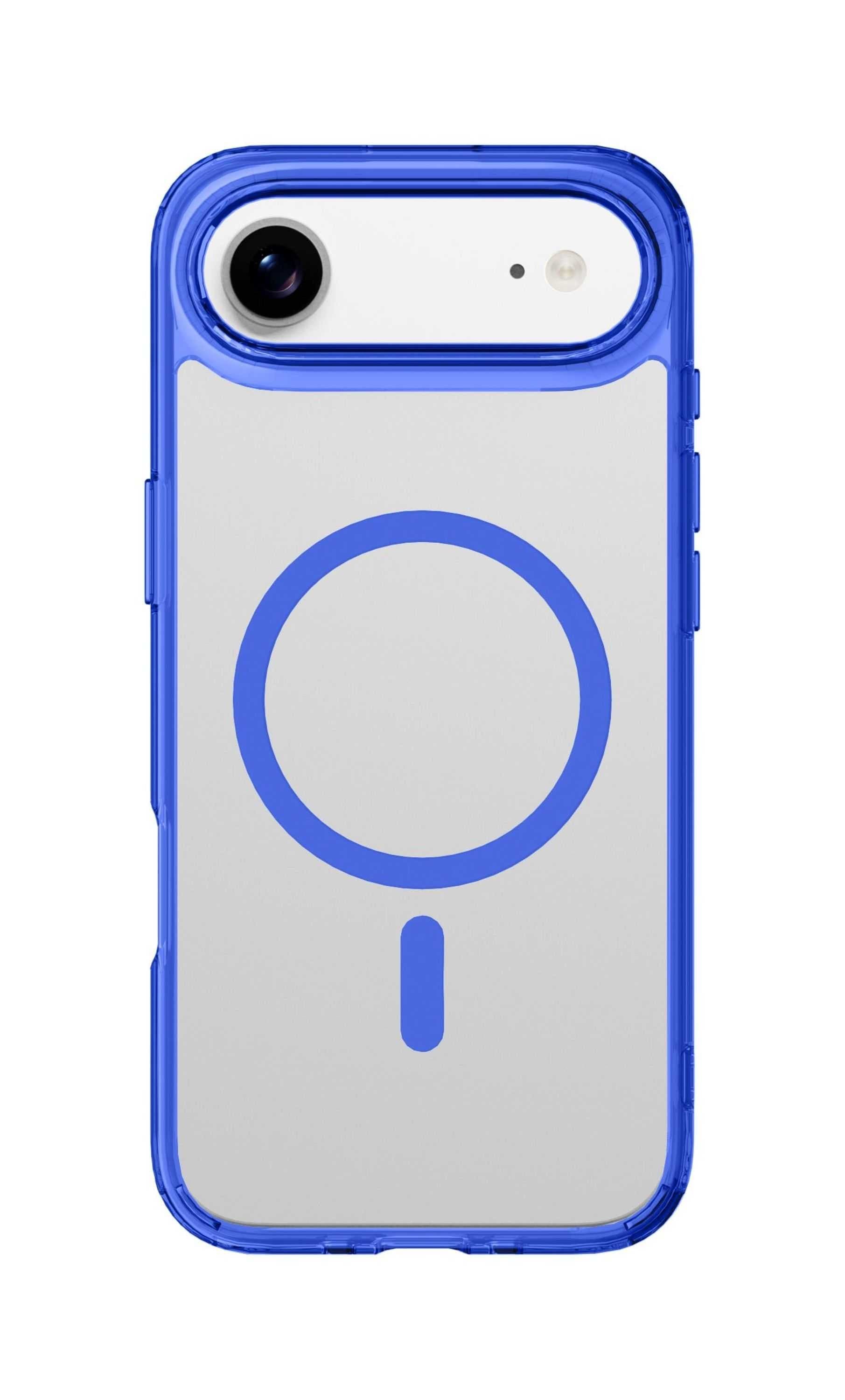 cover iphone 17 AIR blu - trasparente magsafe - 3