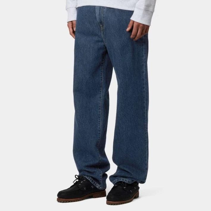 Pantalone Carhartt Aaron Blue Stone bleached in Pantaloni Glad Store - Genova, commercioVirtuoso.it