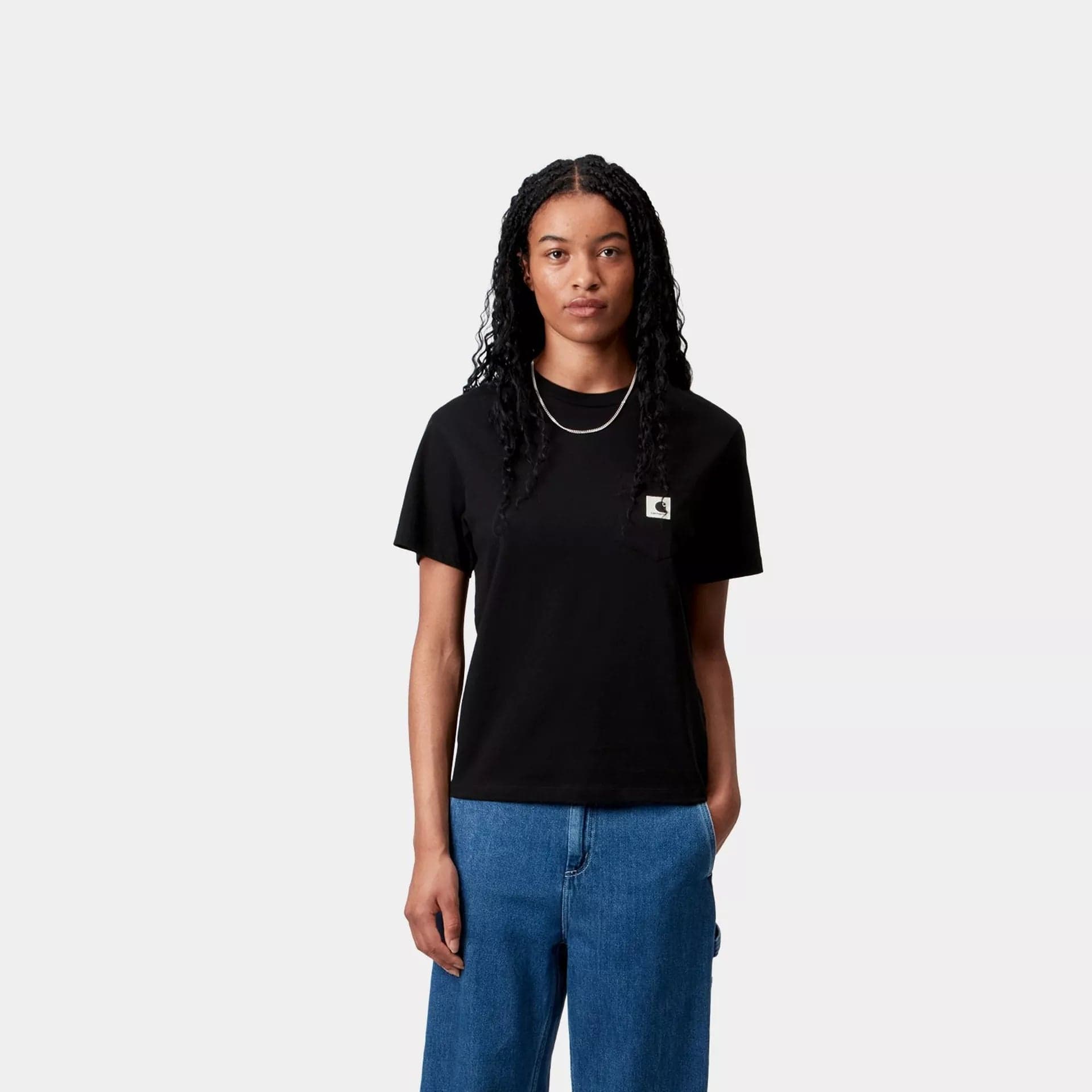 T shirt Carhartt W Pocket ss Blk - 3