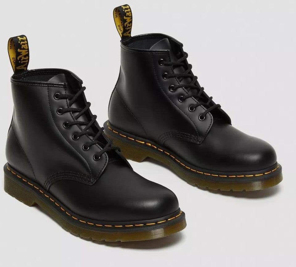 Stivali Dr Martens 101 Smooth black yellow stitch - 3