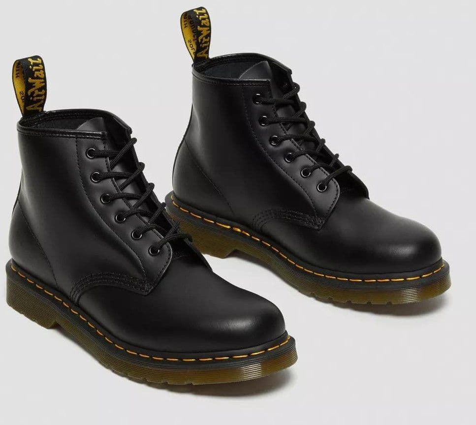 Stivali Dr Martens 101 Smooth black yellow stitch - 3