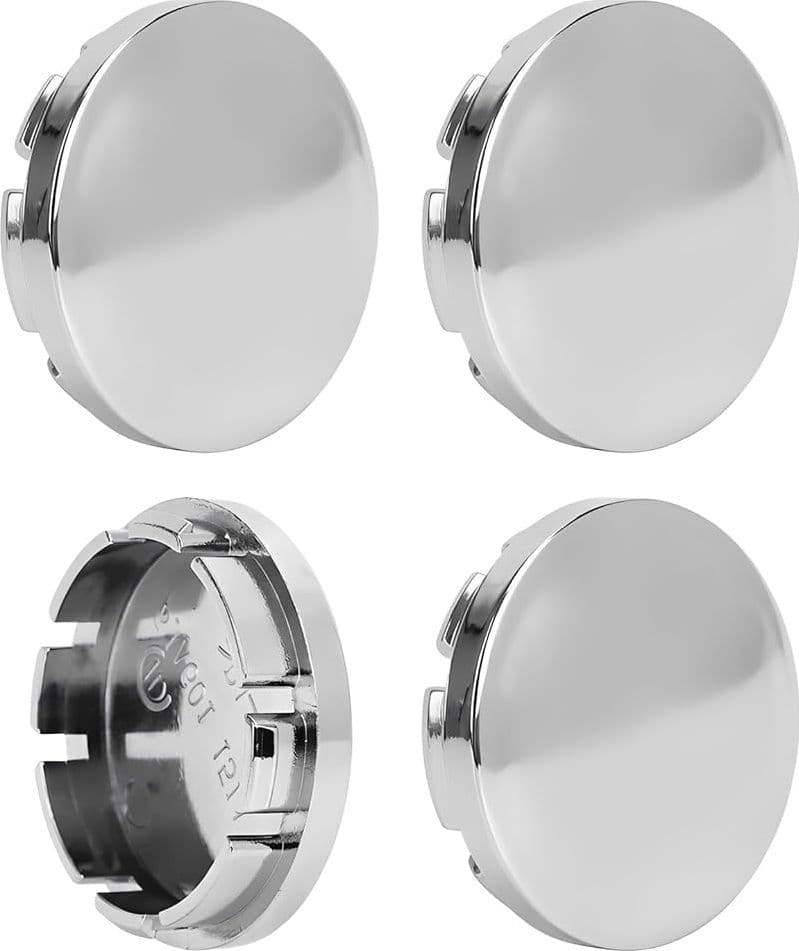 SET 4 Coprimozzo Tappi Nissan Juke Micra Navara Leaf 60mm Compatibile GRIGIO Cromato Borchie Ruote in Coprimozzi Solgeny - Besate, commercioVirtuoso.it
