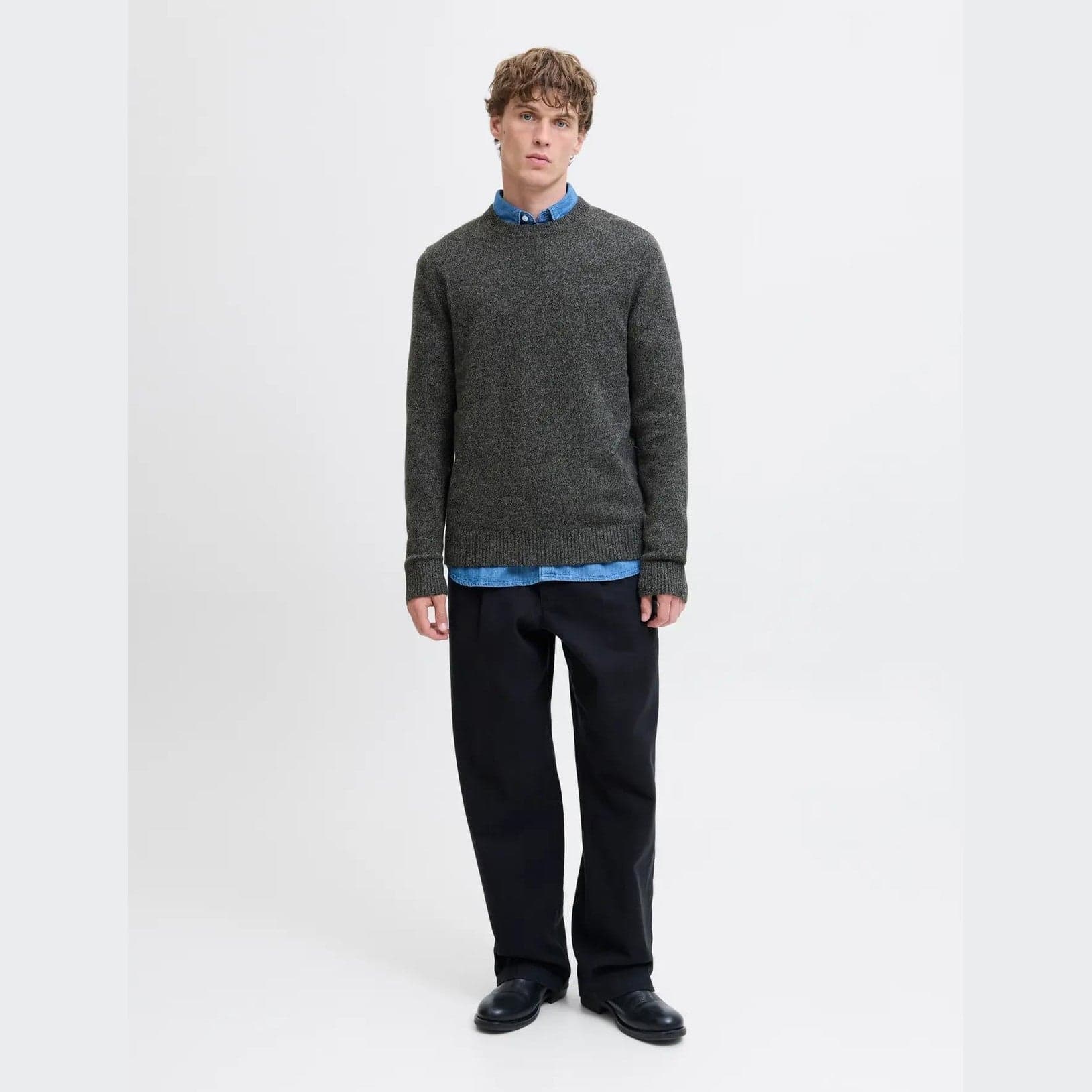 Maglione Jack & Jones Lambs black twist in Maglioni Glad Store - Genova, commercioVirtuoso.it