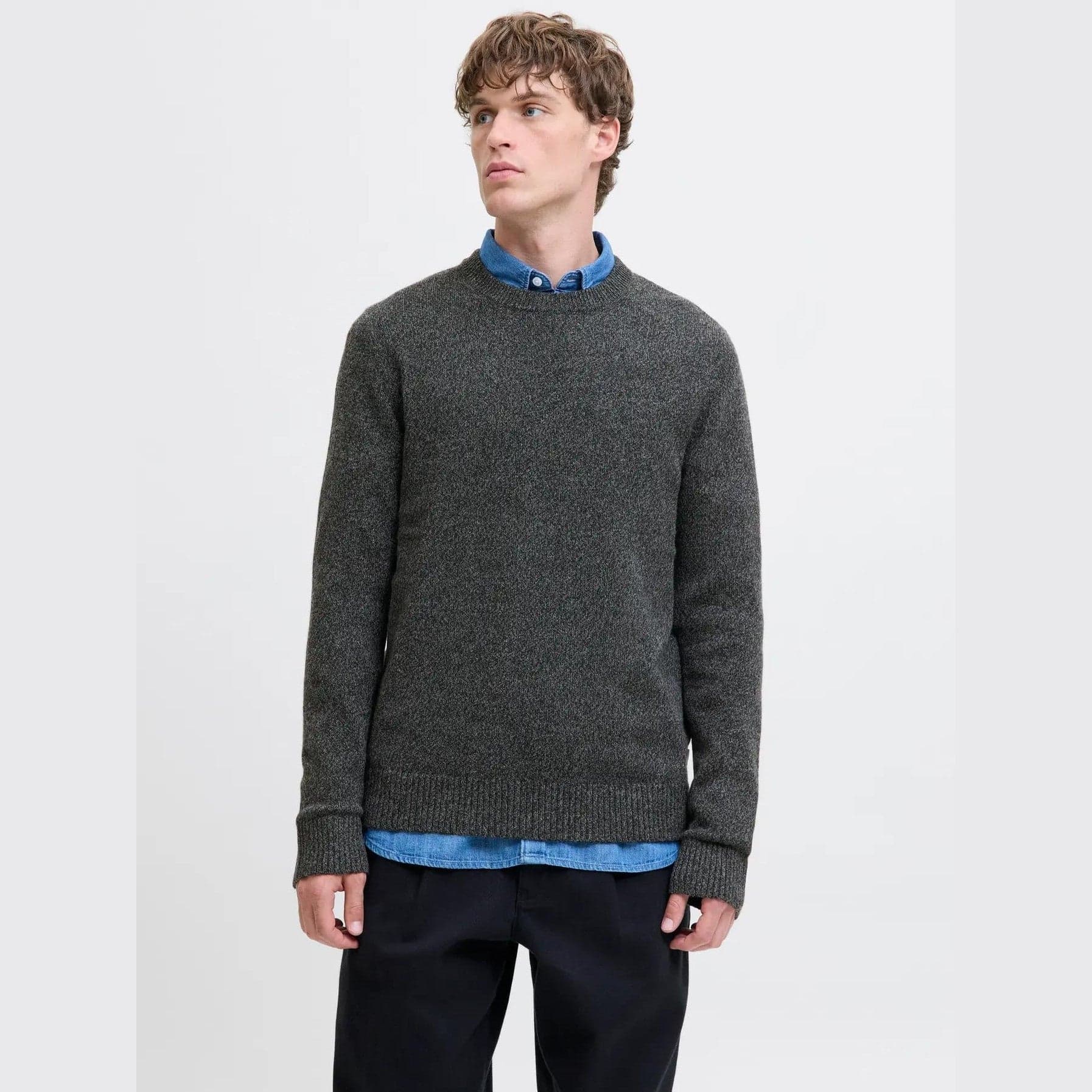 Maglione Jack & Jones Lambs black twist in Maglioni Glad Store - Genova, commercioVirtuoso.it