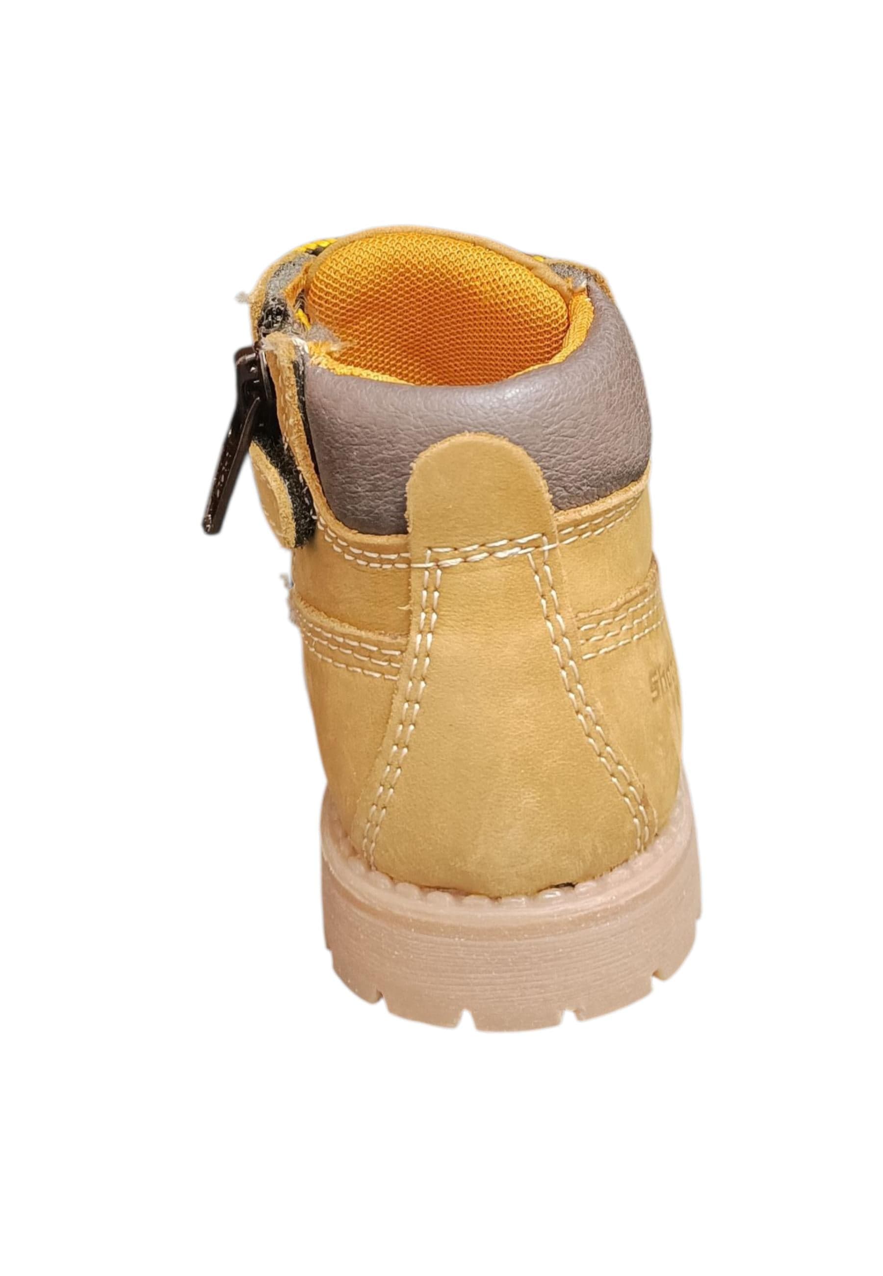 Boscaiolo bambino Shooterino Basic camel marrone pelle lacci casual style in Ballerine Scarpetteria Gica - Trani, commercioVirtuoso.it
