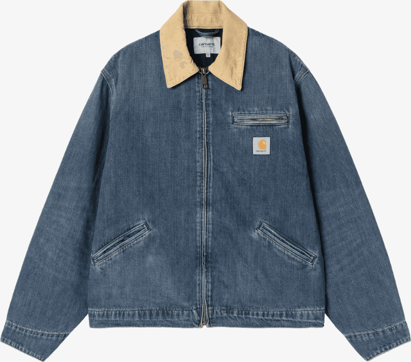 Giacca Carhartt OG Detroit blue dusty used wash - 7
