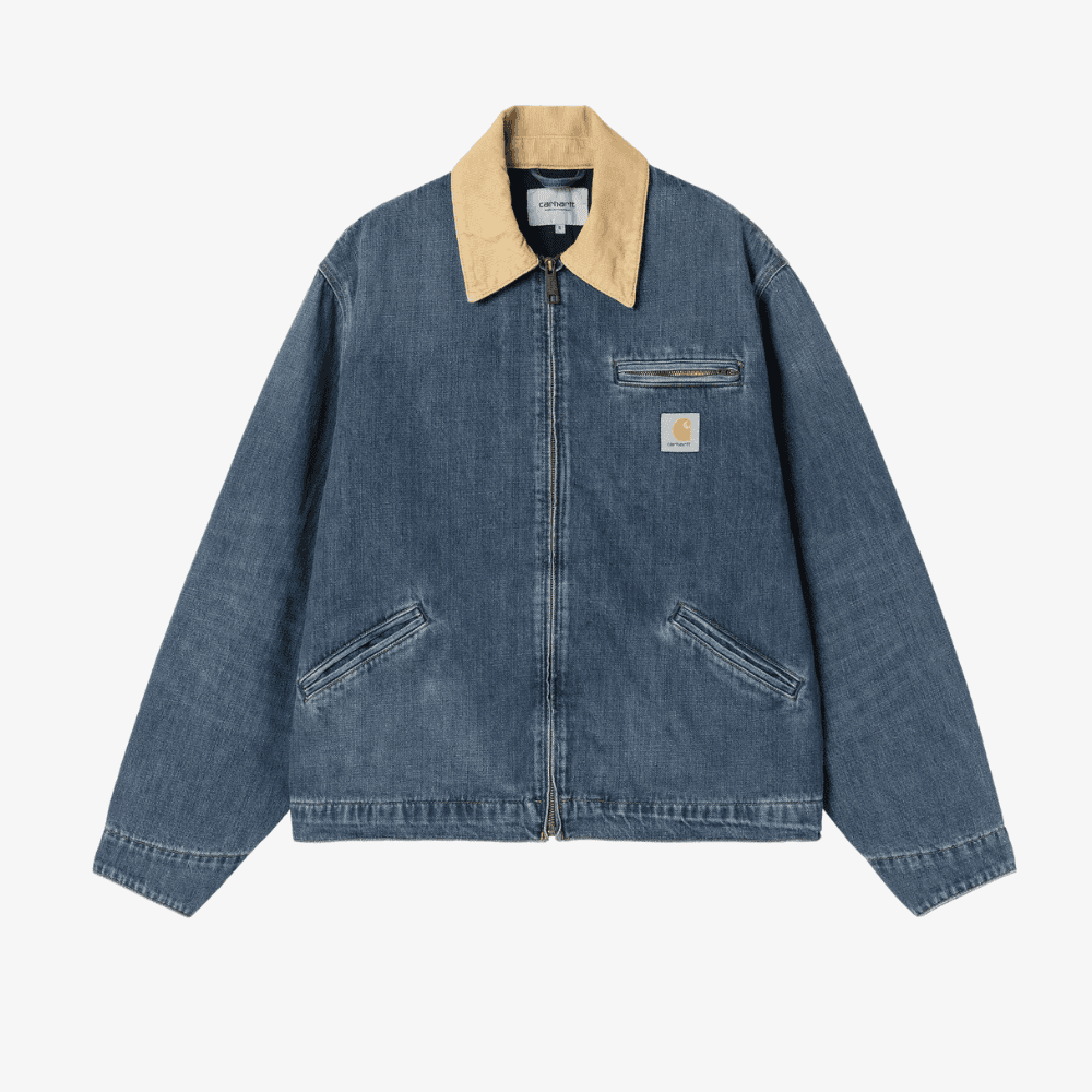 Giacca Carhartt OG Detroit blue dusty used wash - 7
