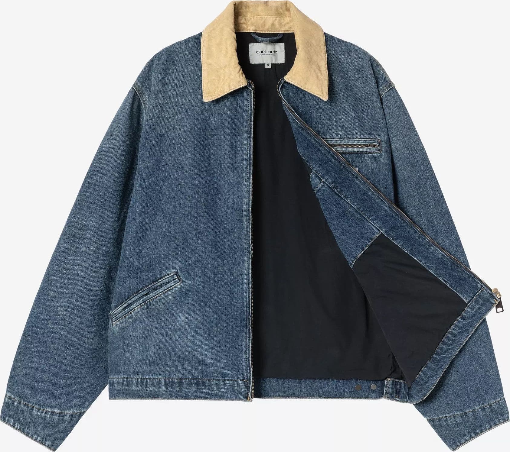 Giacca Carhartt OG Detroit blue dusty used wash - 2