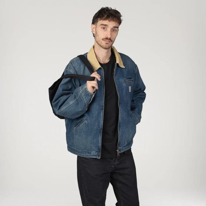 Giacca Carhartt OG Detroit blue dusty used wash - 6